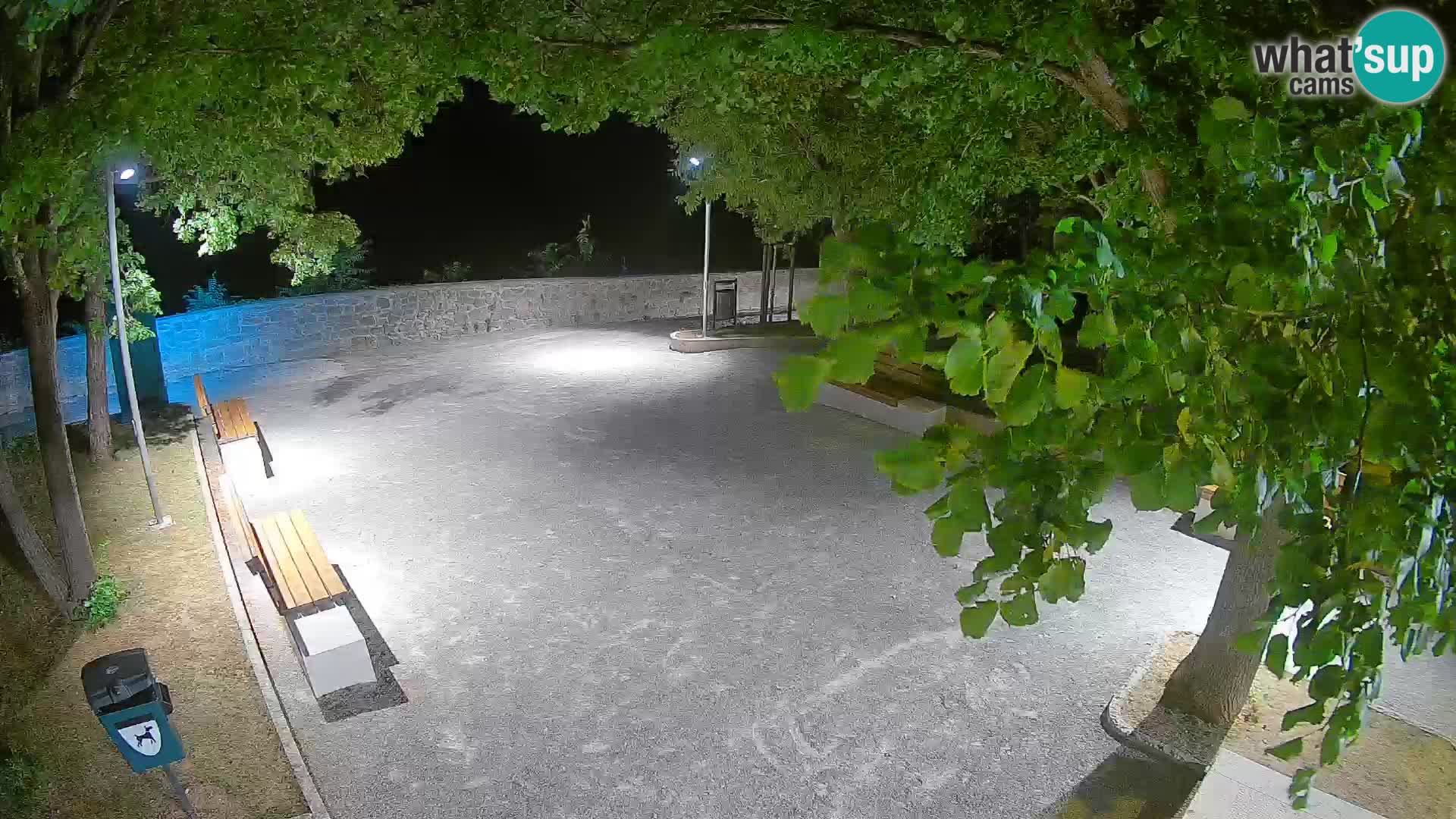 Senj Live Cam – Writers’ Park and the Velebit Channel