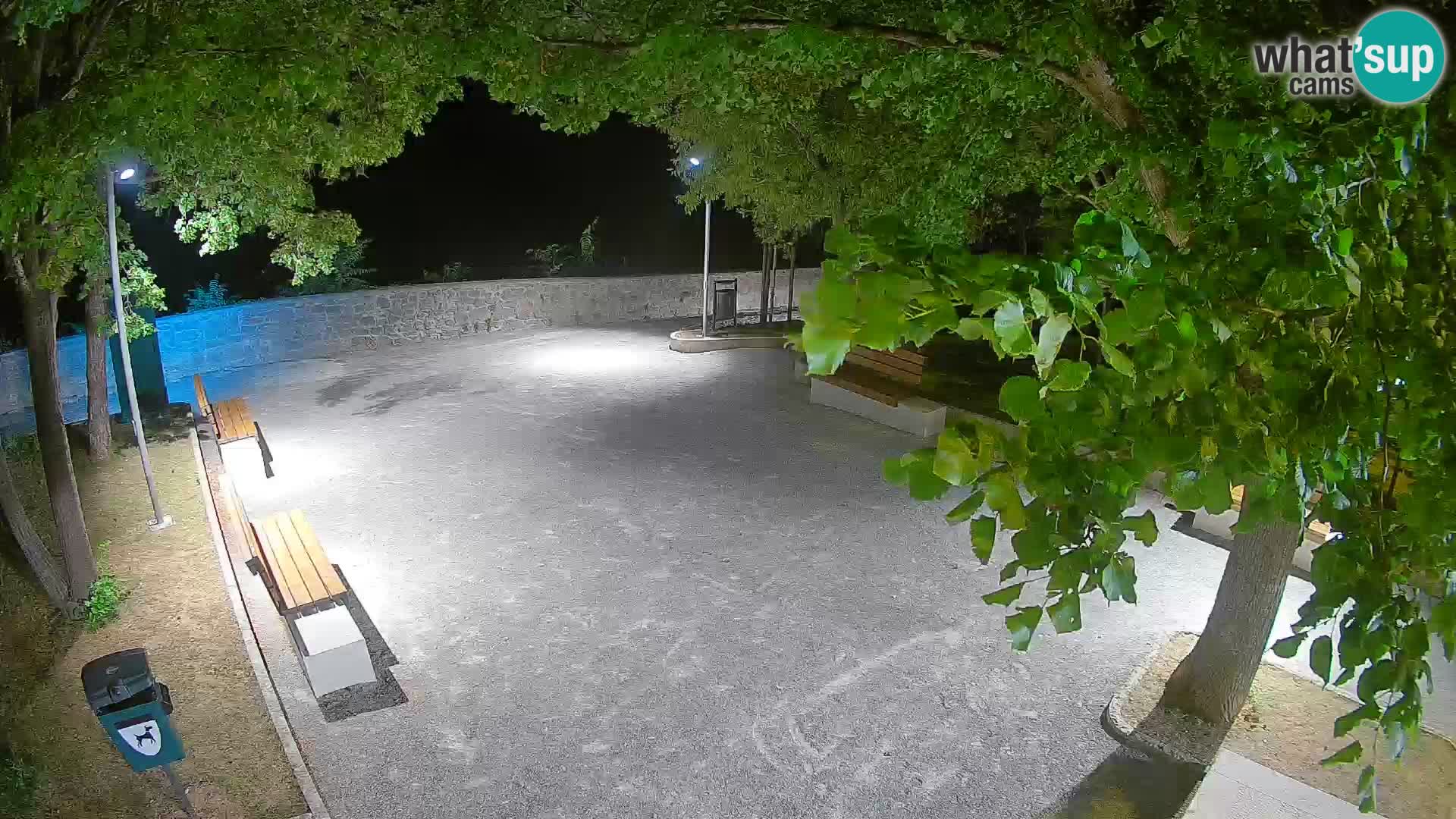 Senj Live Webcam – Schriftstellerpark und Velebit-Kanal