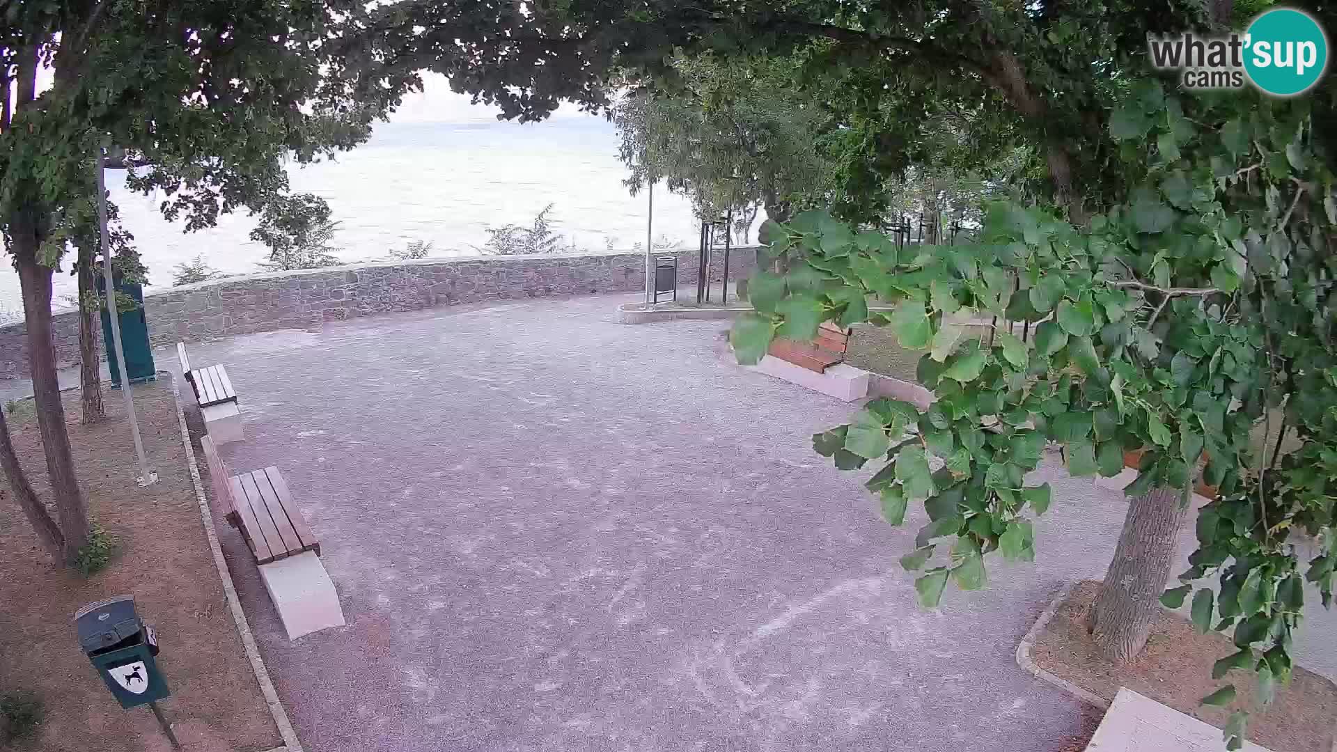Senj Live Cam – Writers’ Park and the Velebit Channel