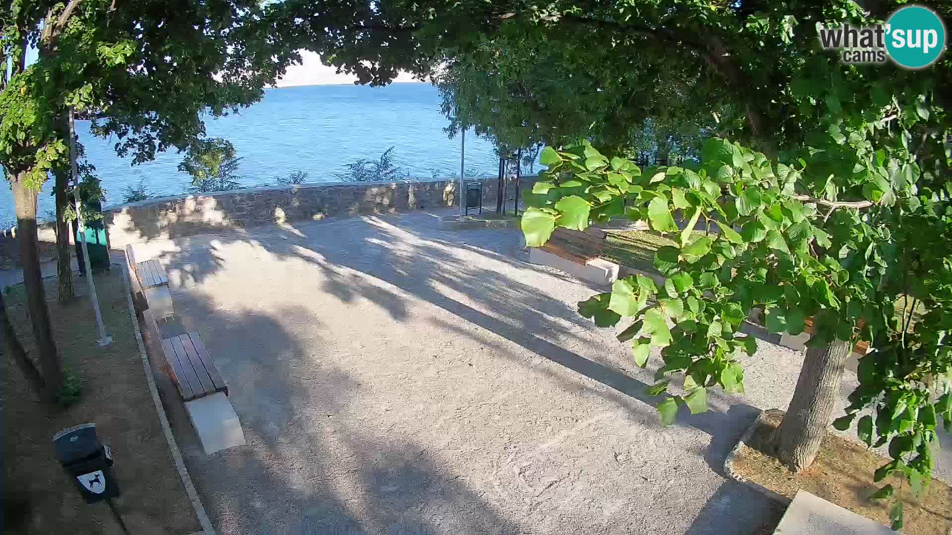 Senj Live Cam – Writers’ Park and the Velebit Channel