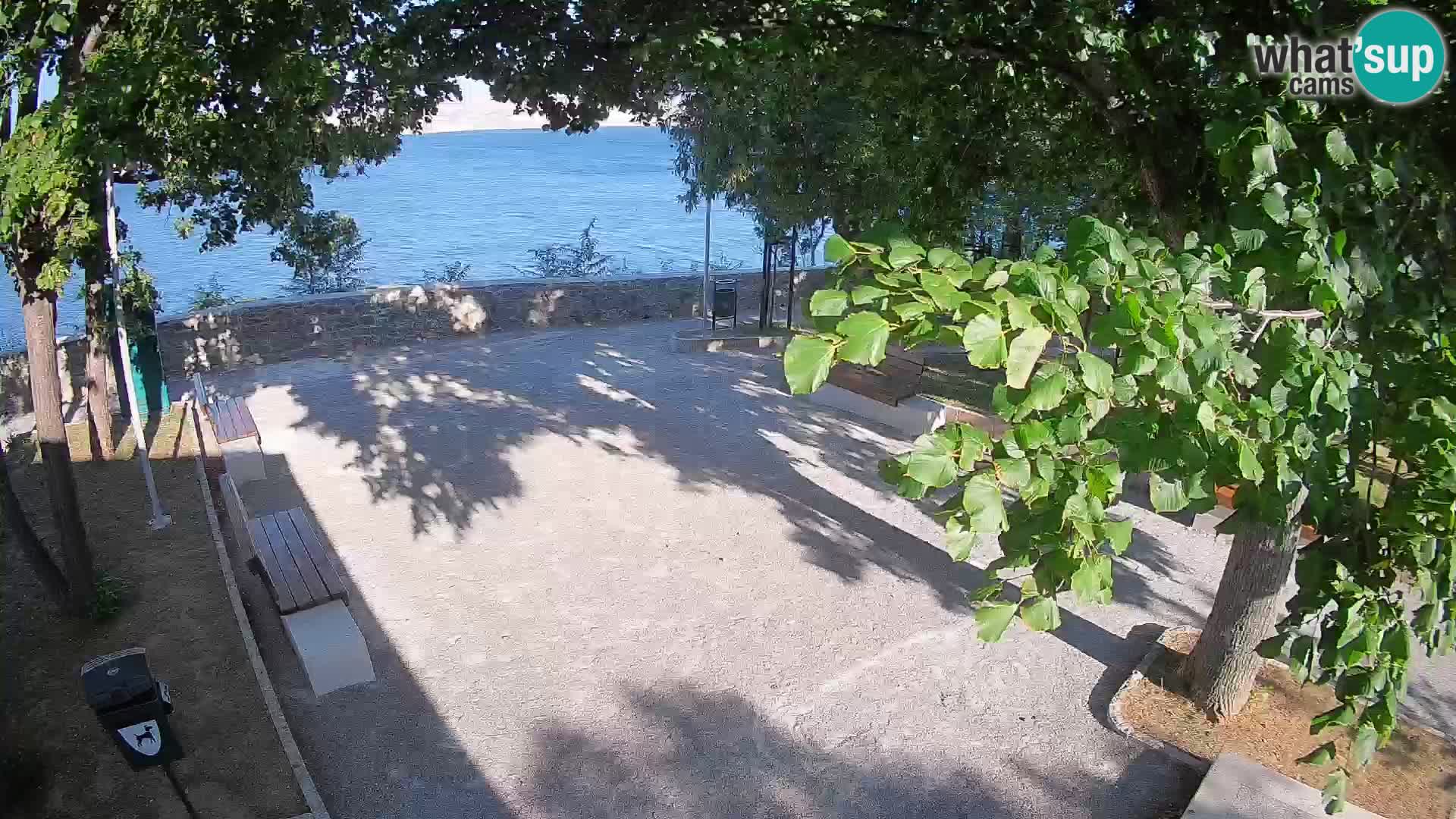Senj Live Cam – Writers’ Park and the Velebit Channel