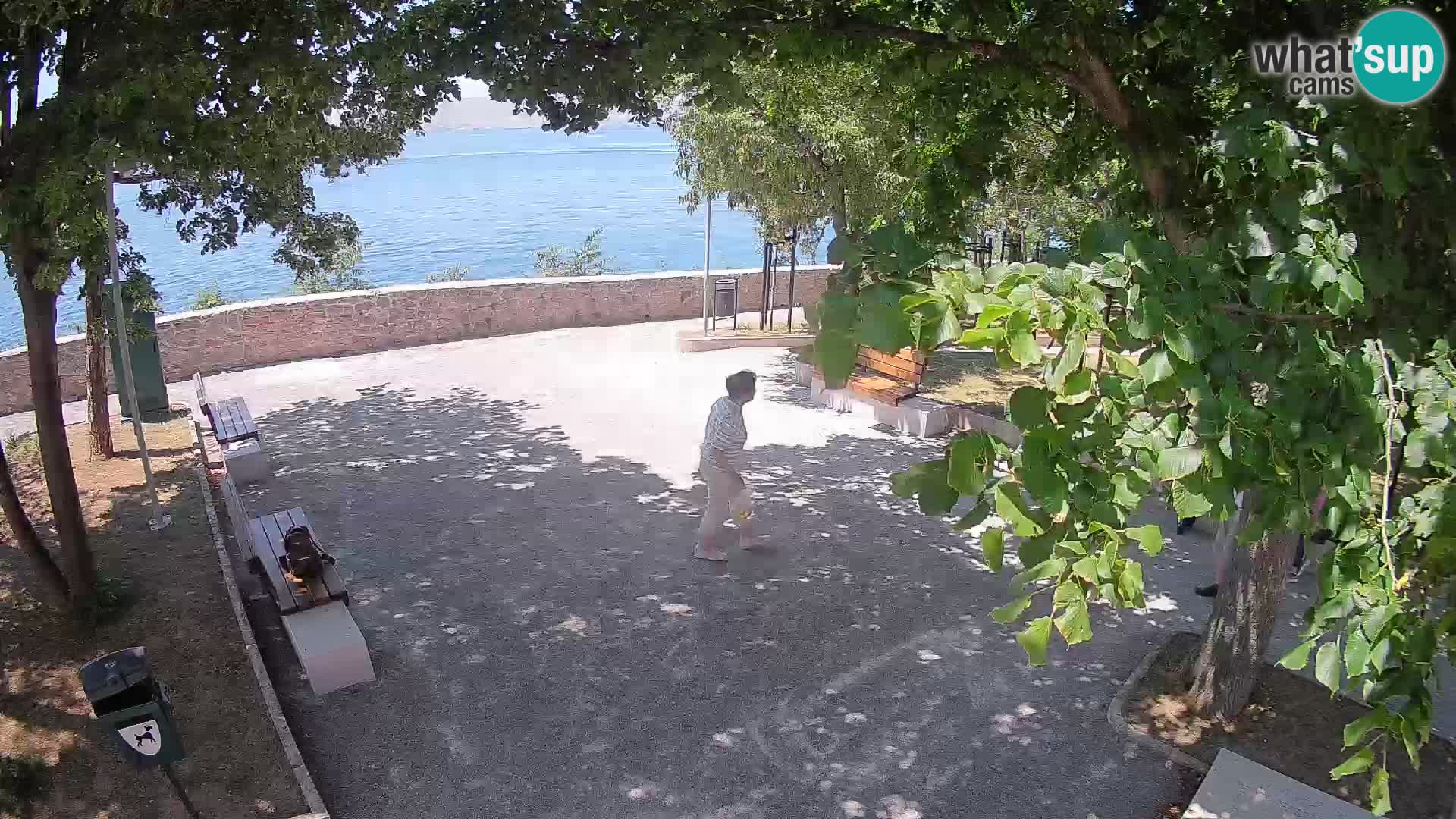 Senj Live Cam – Writers’ Park and the Velebit Channel