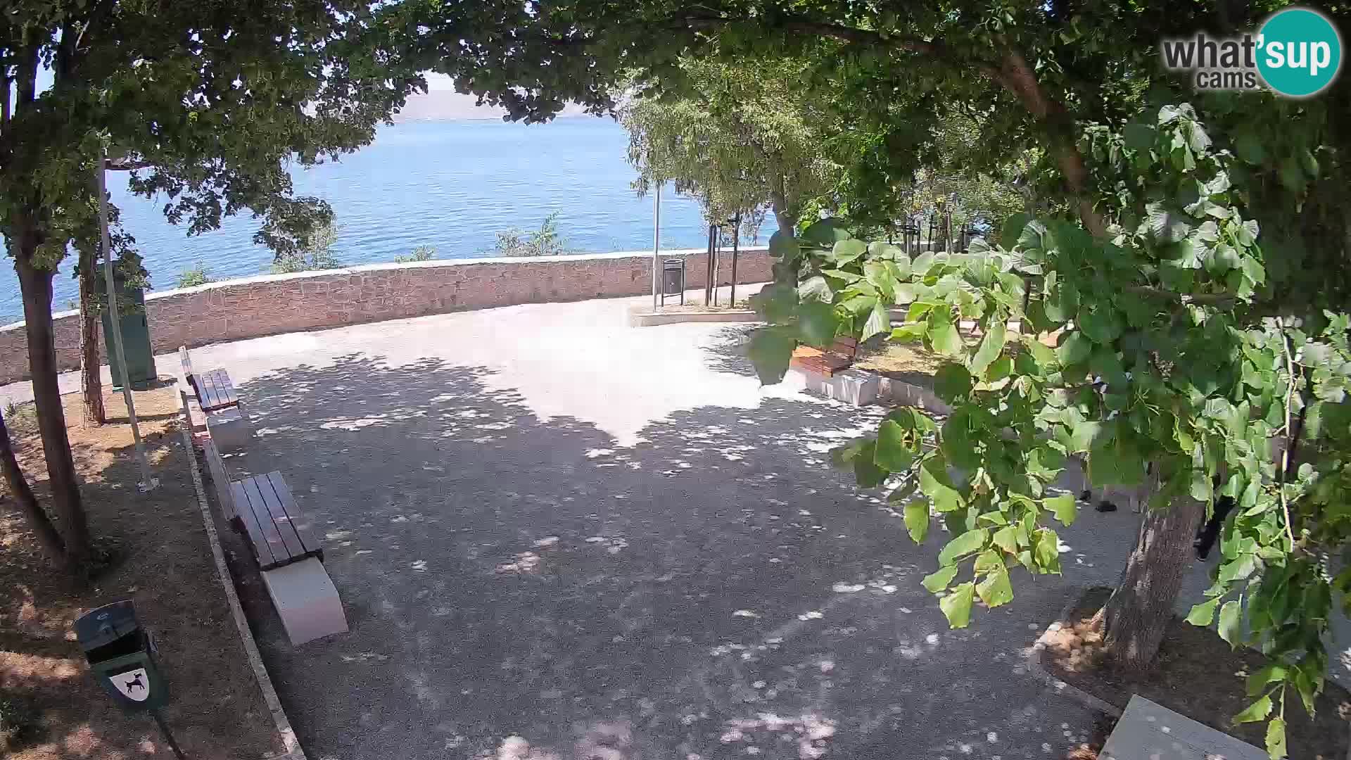 Senj Live Webcam – Schriftstellerpark und Velebit-Kanal