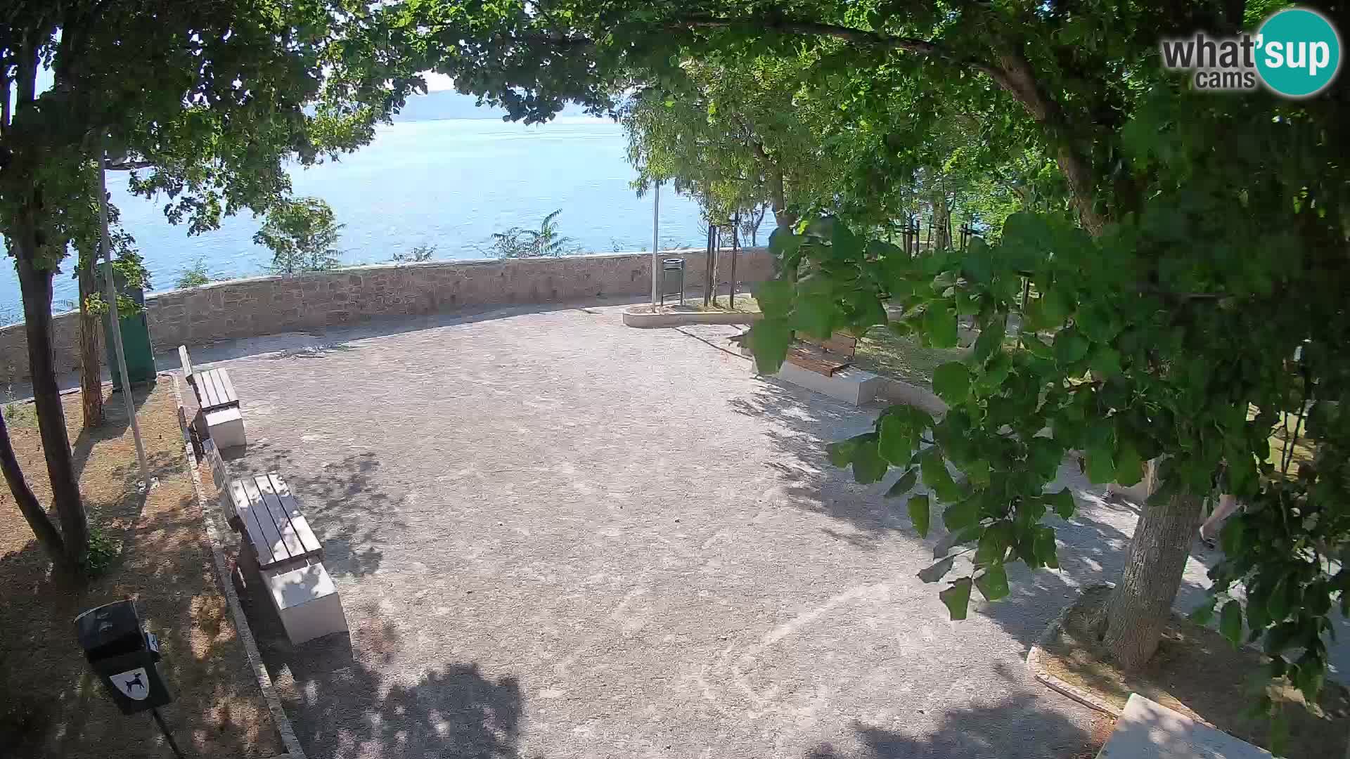 Kamera uživo Senj – Park književnika i Velebitski kanal
