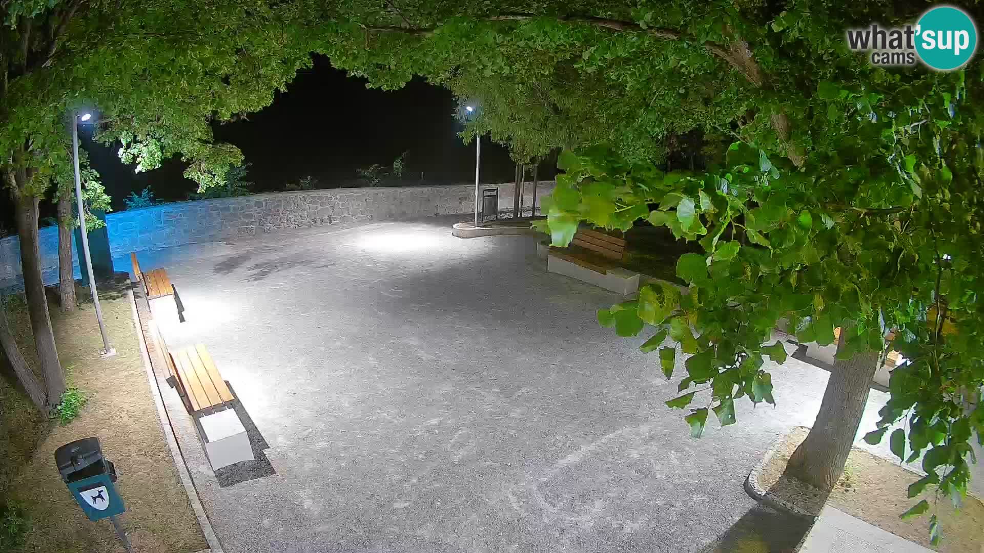 Senj Live Webcam – Schriftstellerpark und Velebit-Kanal