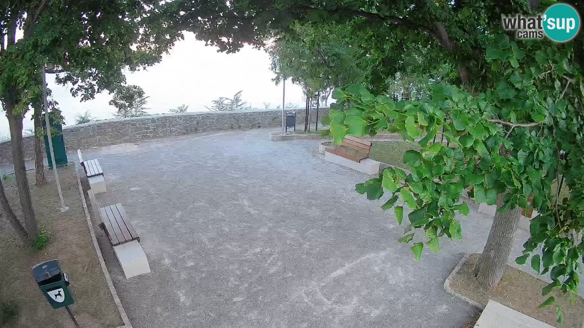 Senj Live Cam – Writers’ Park and the Velebit Channel