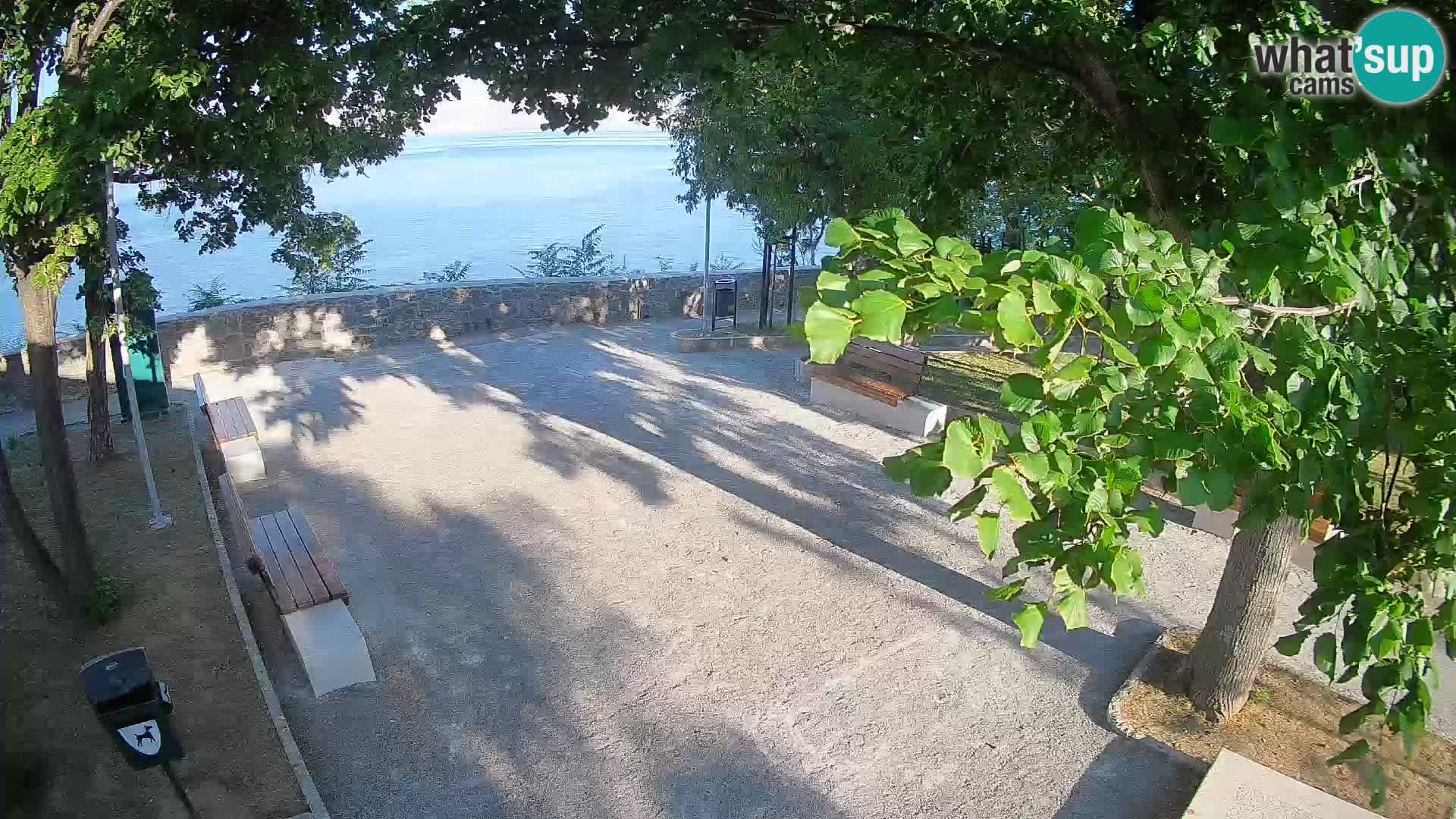 Senj Live Cam – Writers’ Park and the Velebit Channel