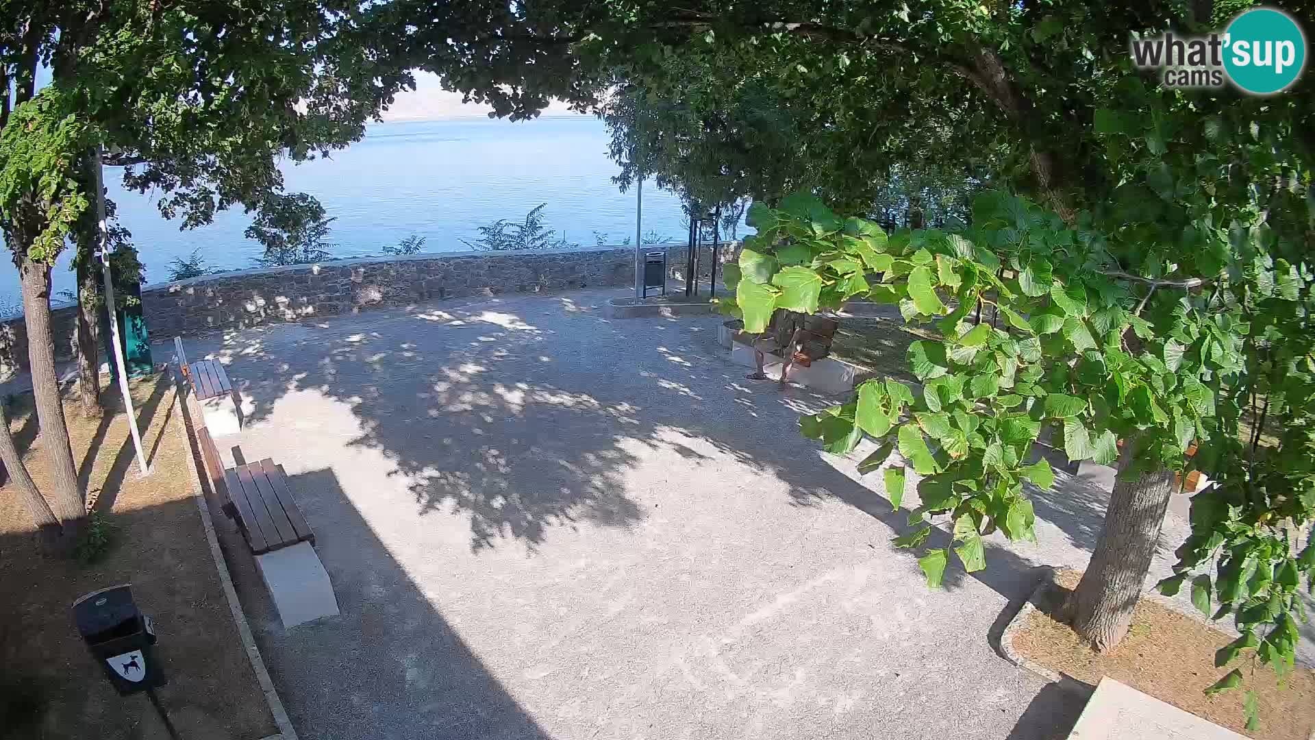 Senj Live Cam – Writers’ Park and the Velebit Channel