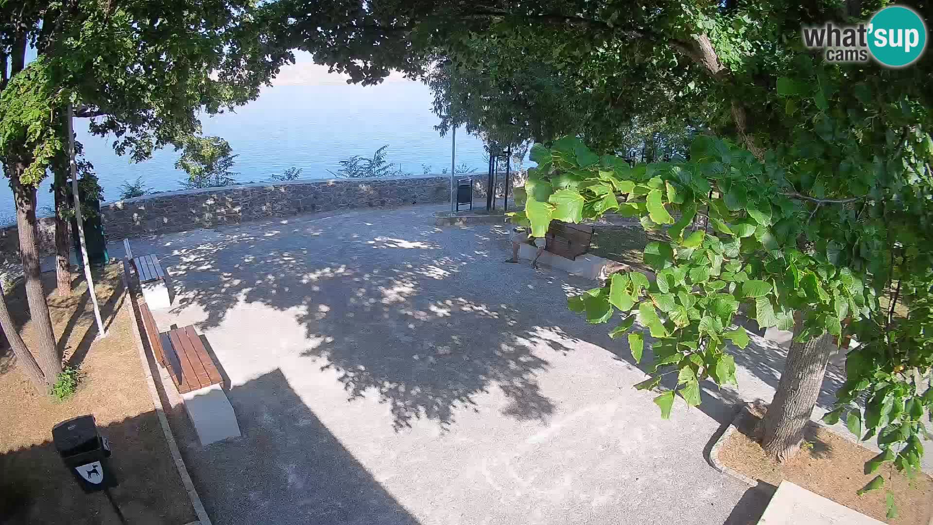Senj Live Cam – Writers’ Park and the Velebit Channel