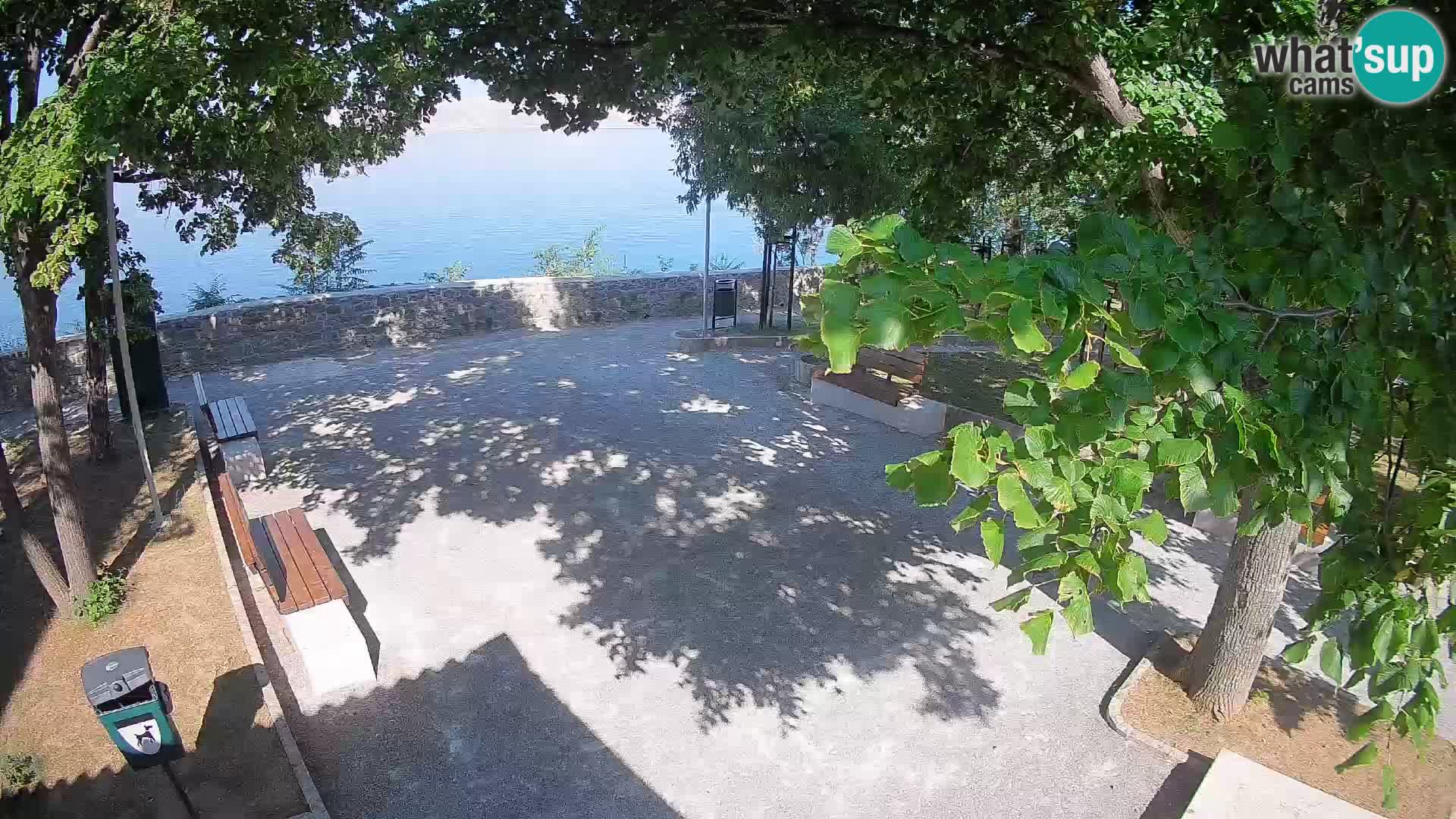 Senj Live Cam – Writers’ Park and the Velebit Channel