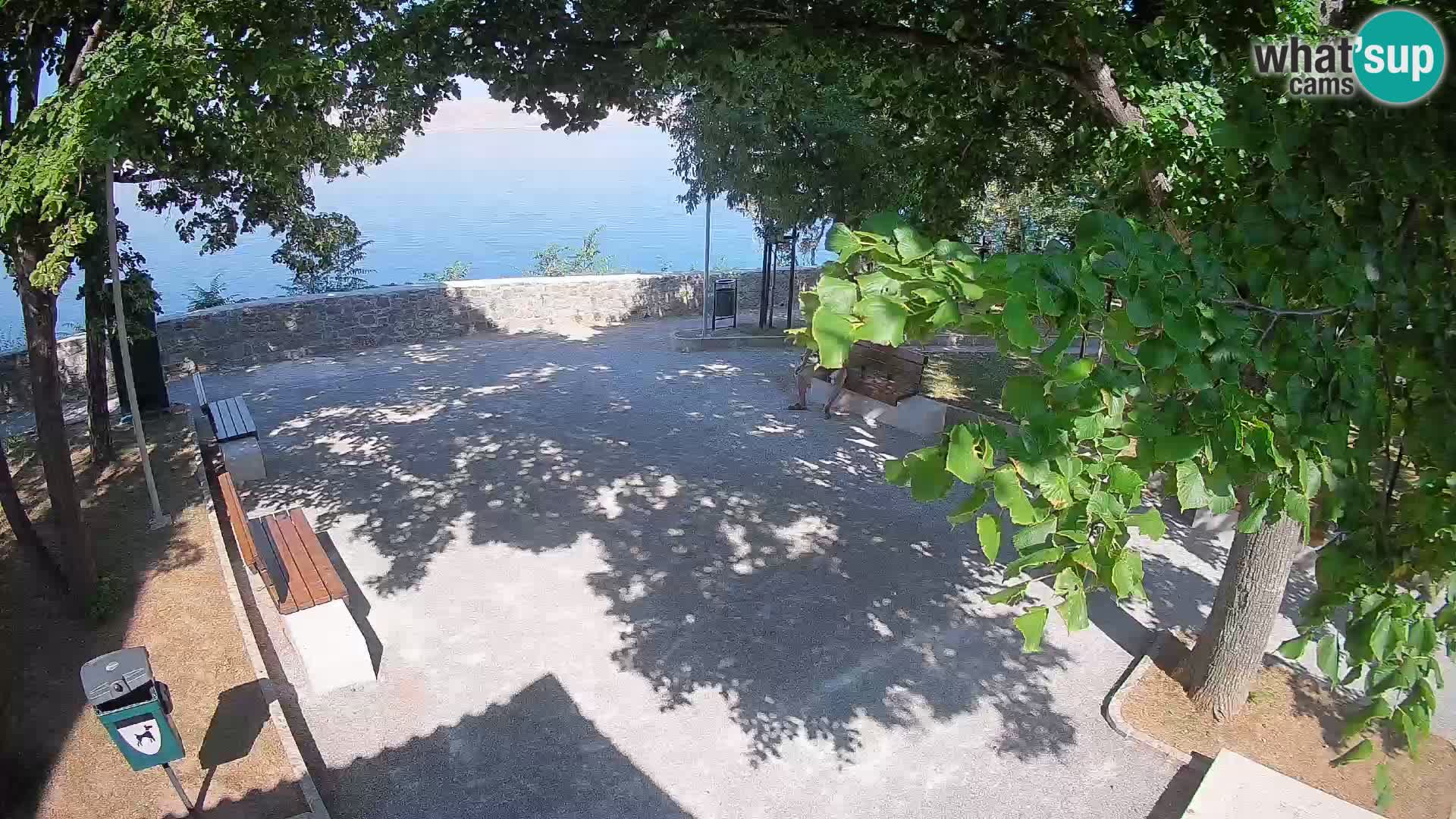 Senj Live Cam – Writers’ Park and the Velebit Channel