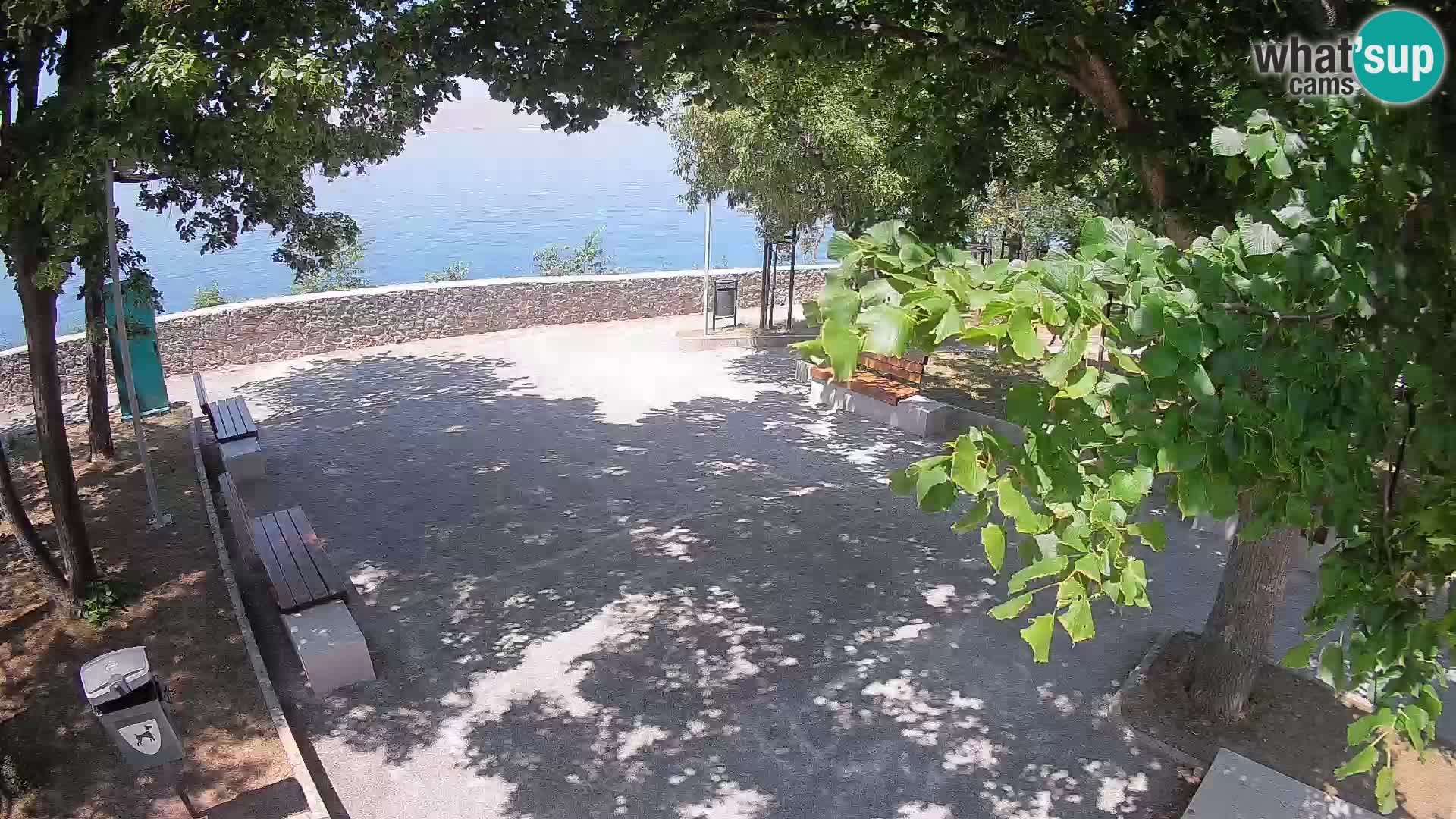 Senj Live Cam – Writers’ Park and the Velebit Channel