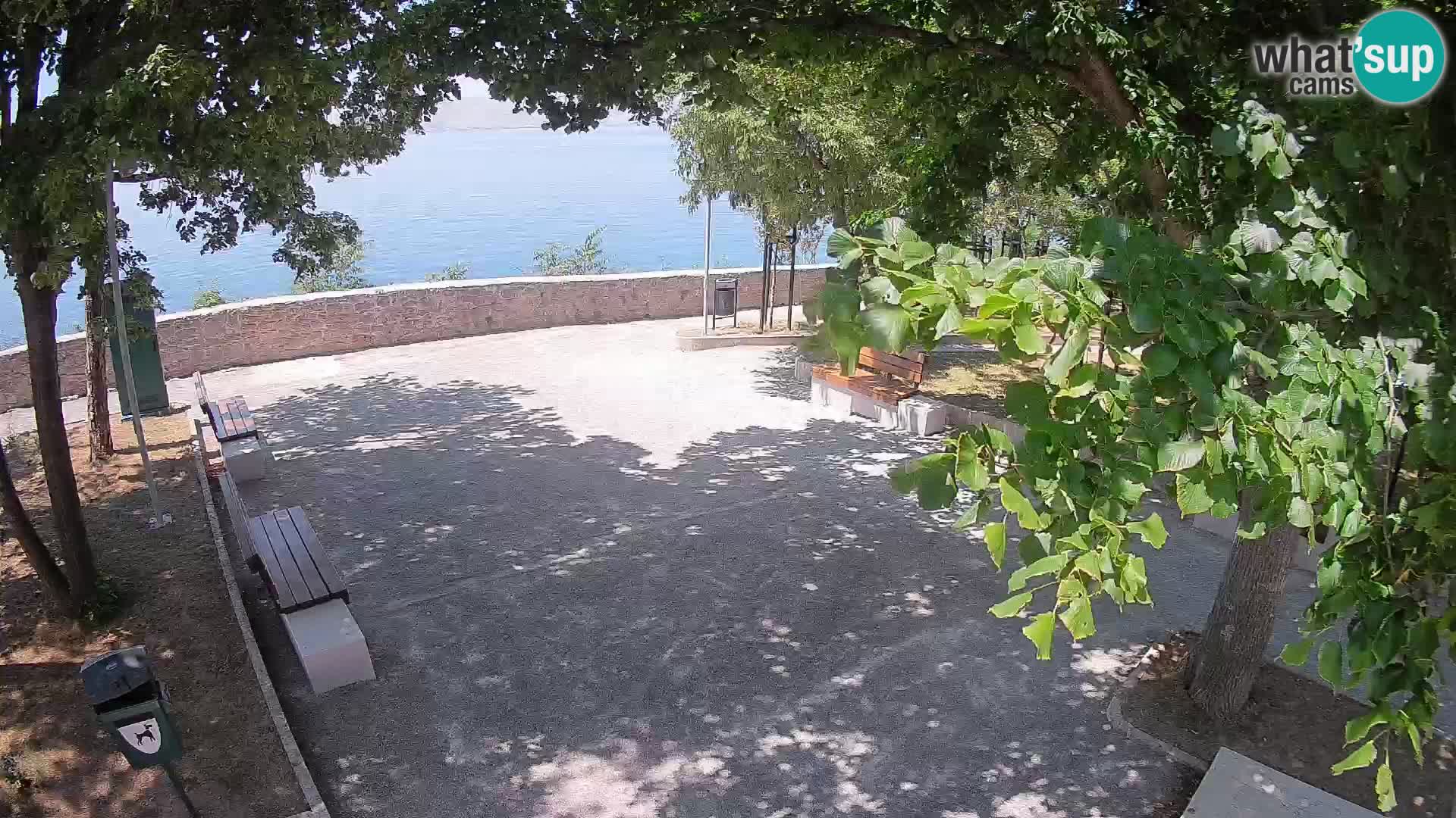Senj Live Cam – Writers’ Park and the Velebit Channel