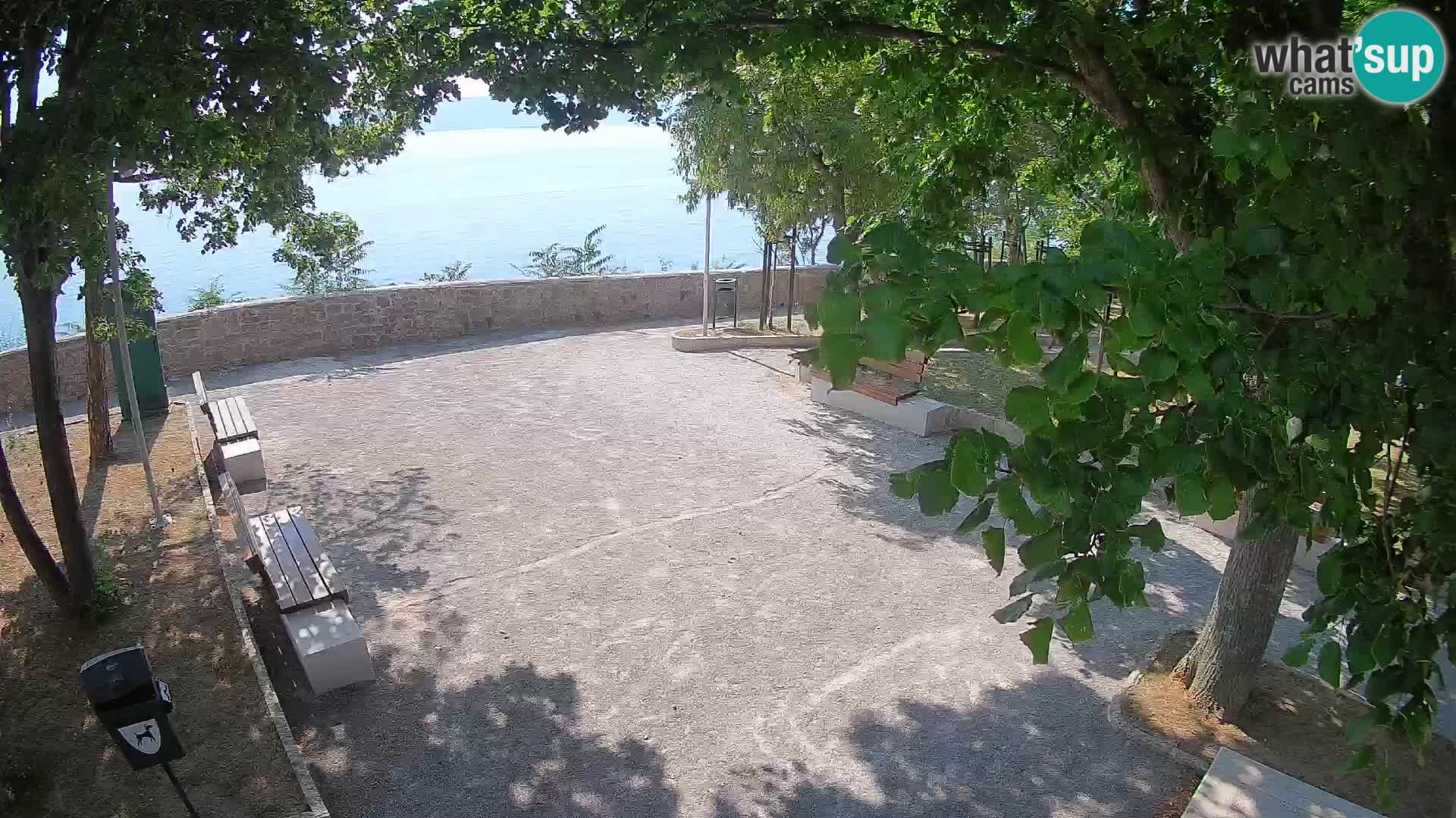 Senj Live Cam – Writers’ Park and the Velebit Channel