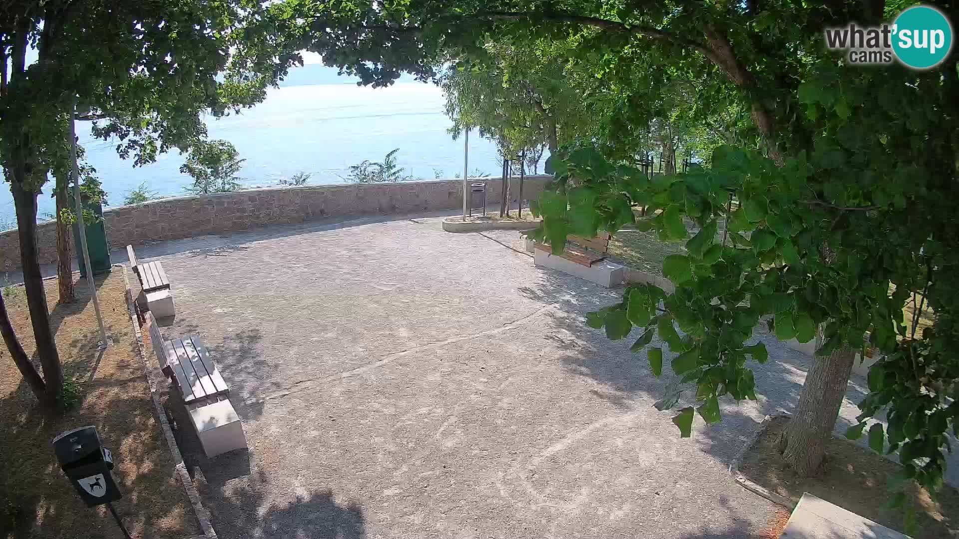 Kamera uživo Senj – Park književnika i Velebitski kanal