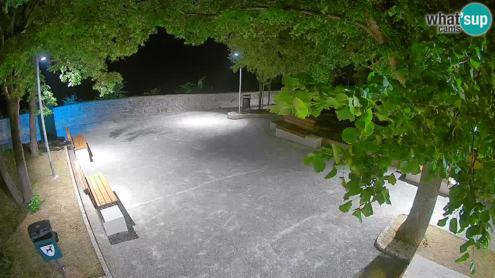 Senj Live Cam – Writers’ Park and the Velebit Channel