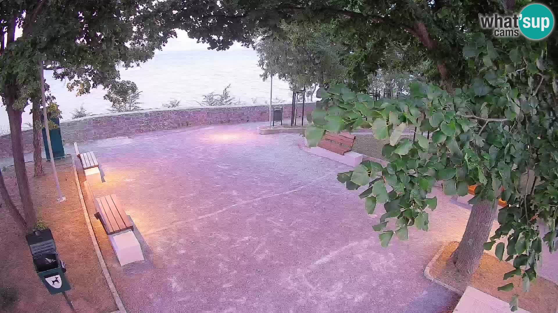 Senj Live Cam – Writers’ Park and the Velebit Channel