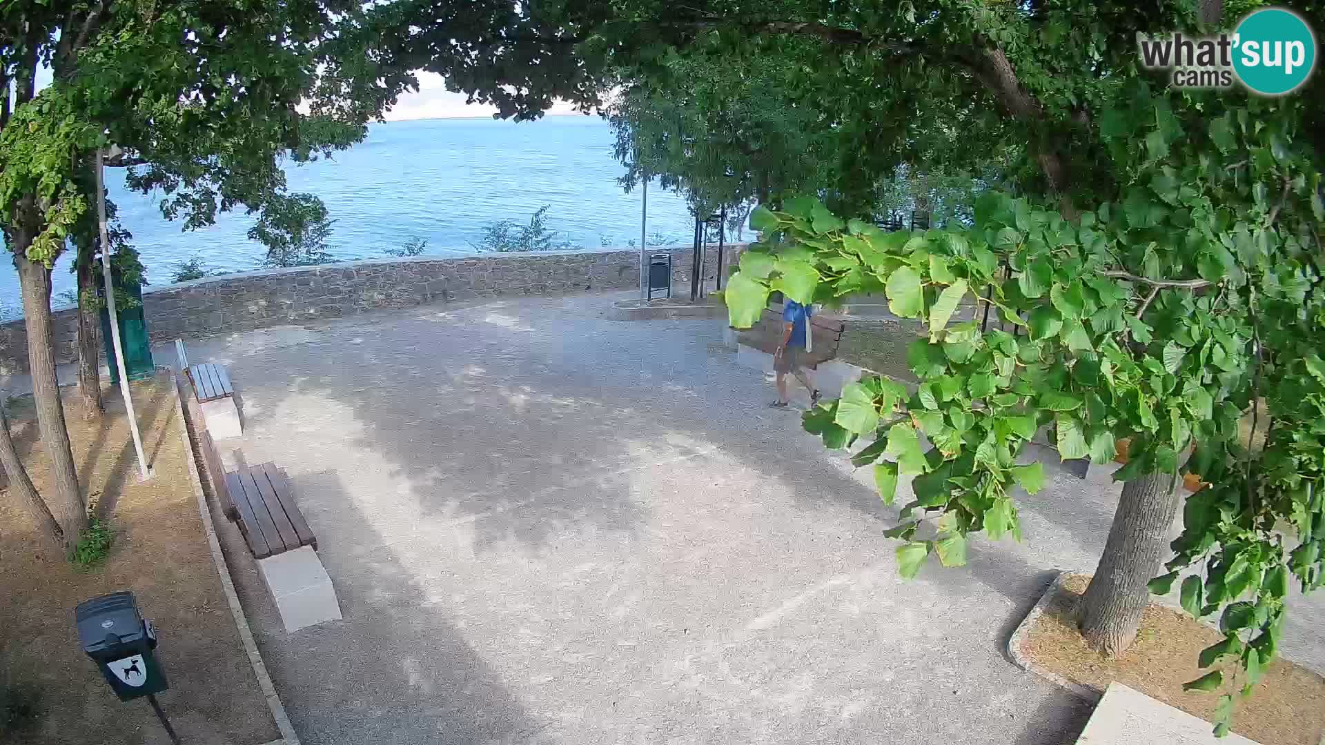 Senj Live Cam – Writers’ Park and the Velebit Channel