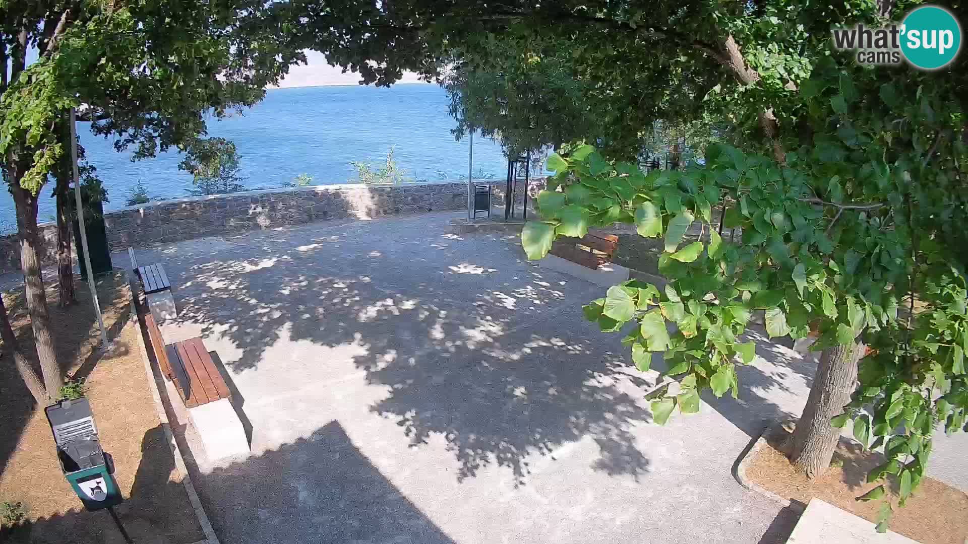Kamera uživo Senj – Park književnika i Velebitski kanal