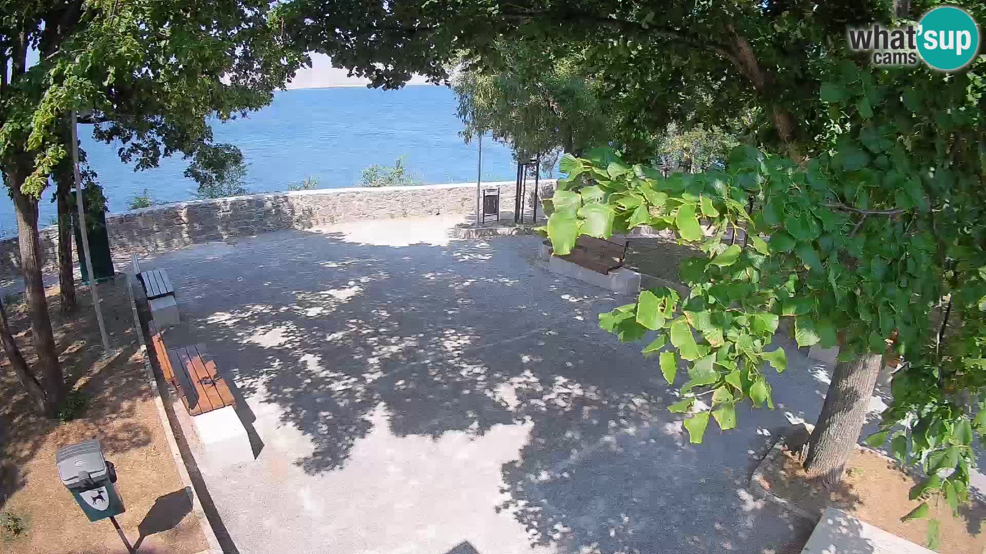 Senj Live Cam – Writers’ Park and the Velebit Channel