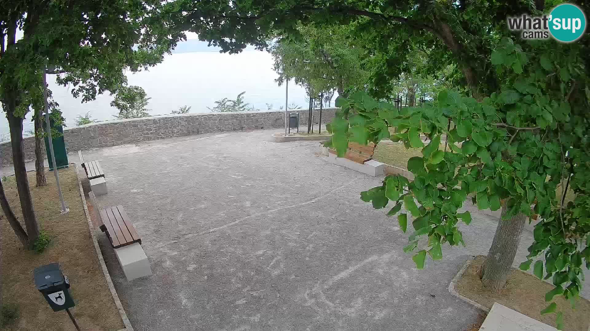 Senj Live Cam – Writers’ Park and the Velebit Channel
