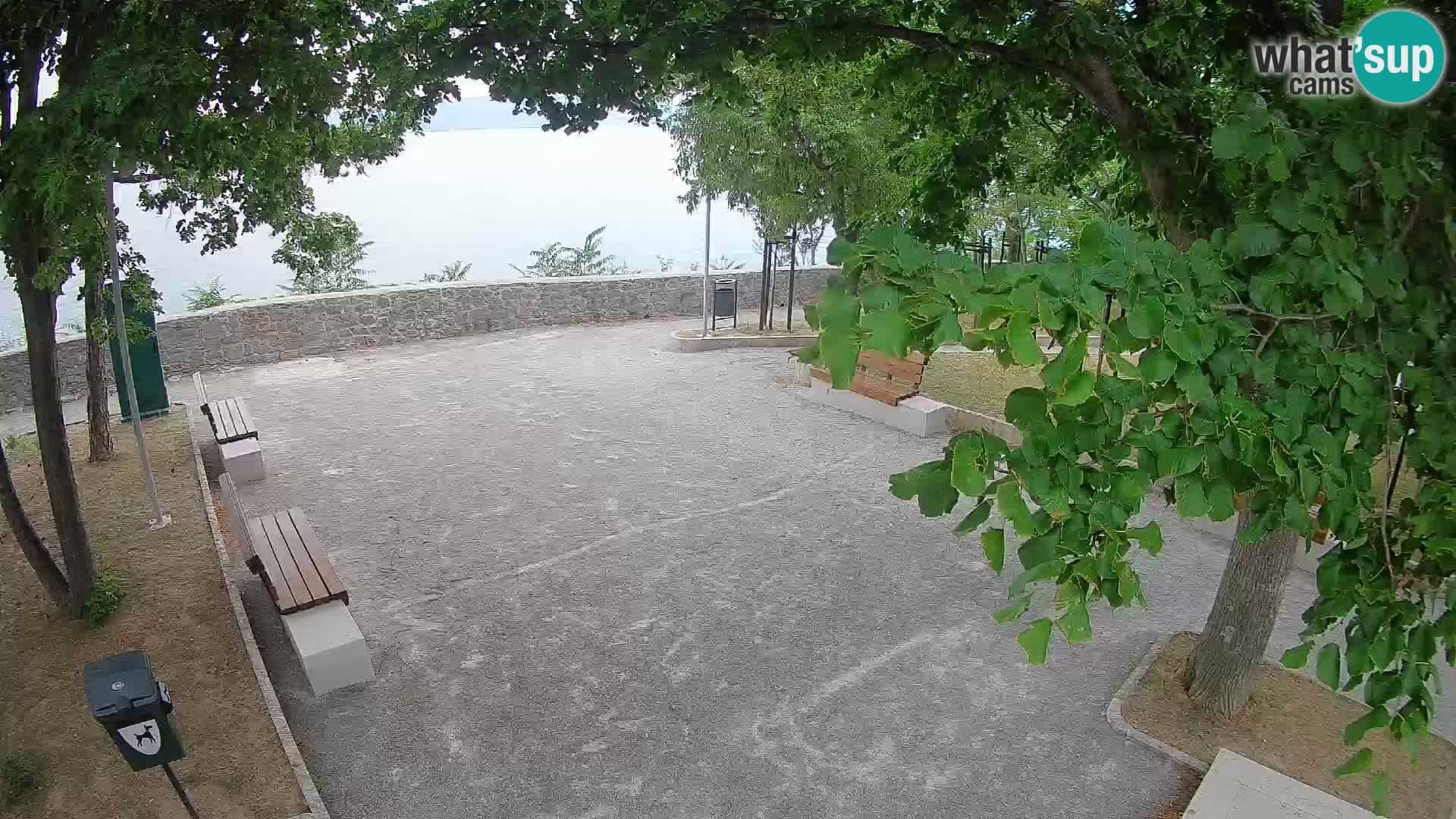 Senj Live Cam – Writers’ Park and the Velebit Channel