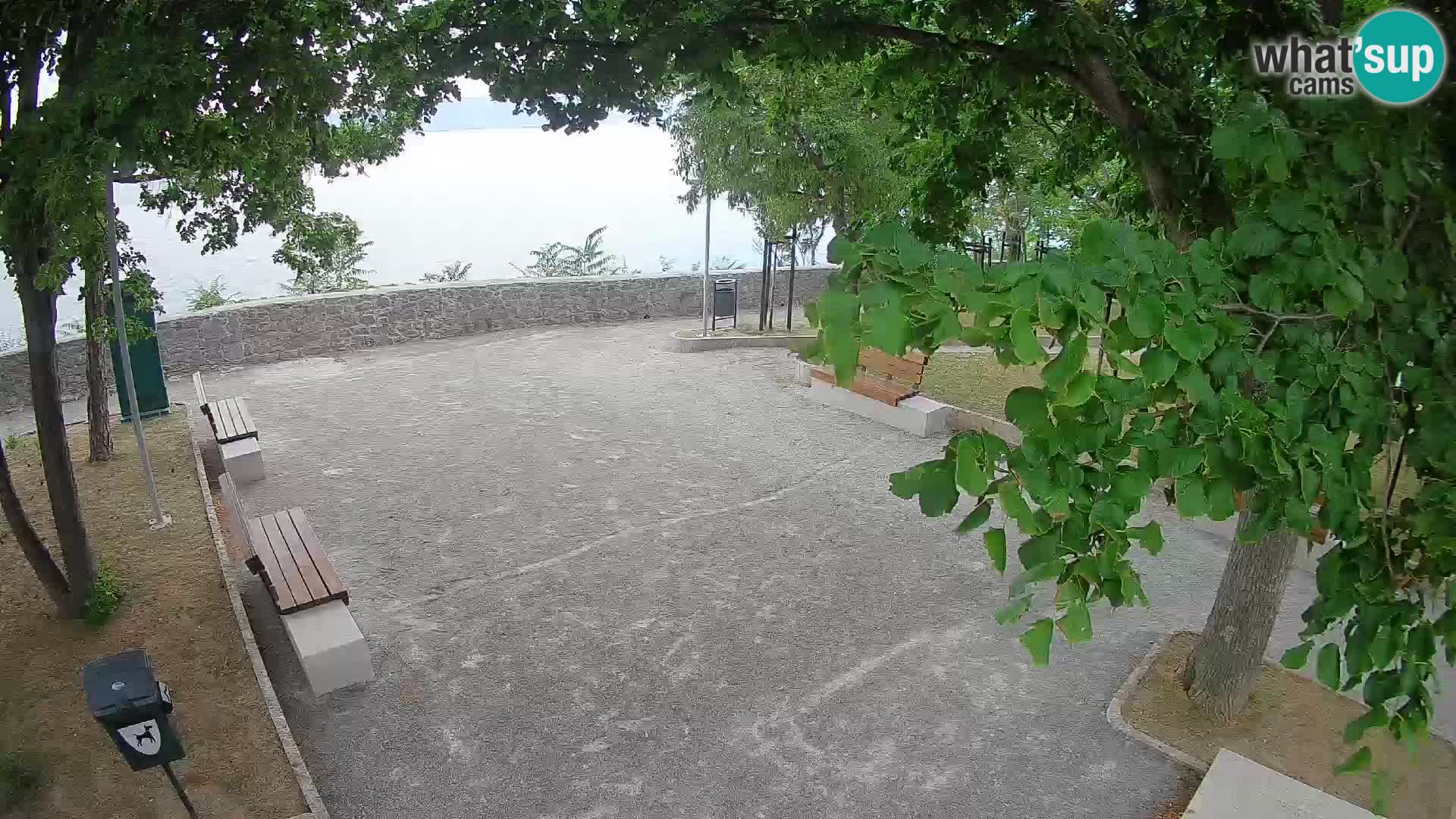 Senj Live Cam – Writers’ Park and the Velebit Channel