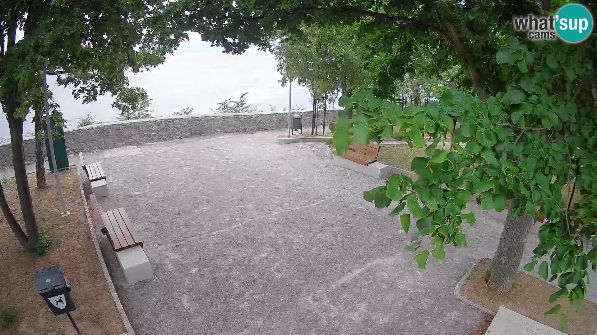 Senj Live Cam – Writers’ Park and the Velebit Channel