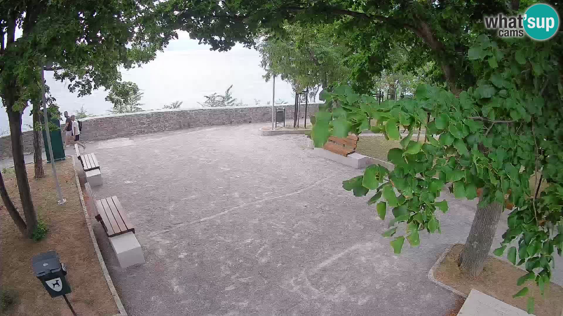 Senj Live Cam – Writers’ Park and the Velebit Channel