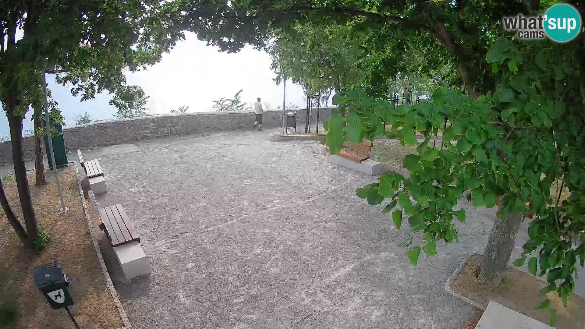 Senj Live Cam – Writers’ Park and the Velebit Channel
