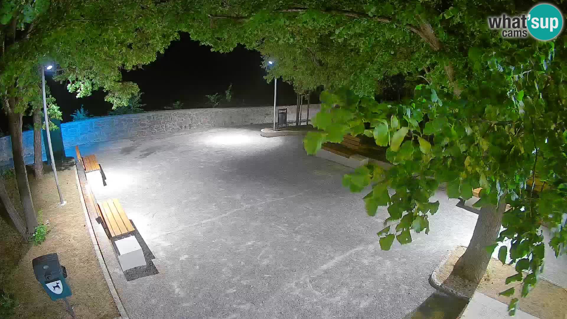Senj Live Cam – Writers’ Park and the Velebit Channel