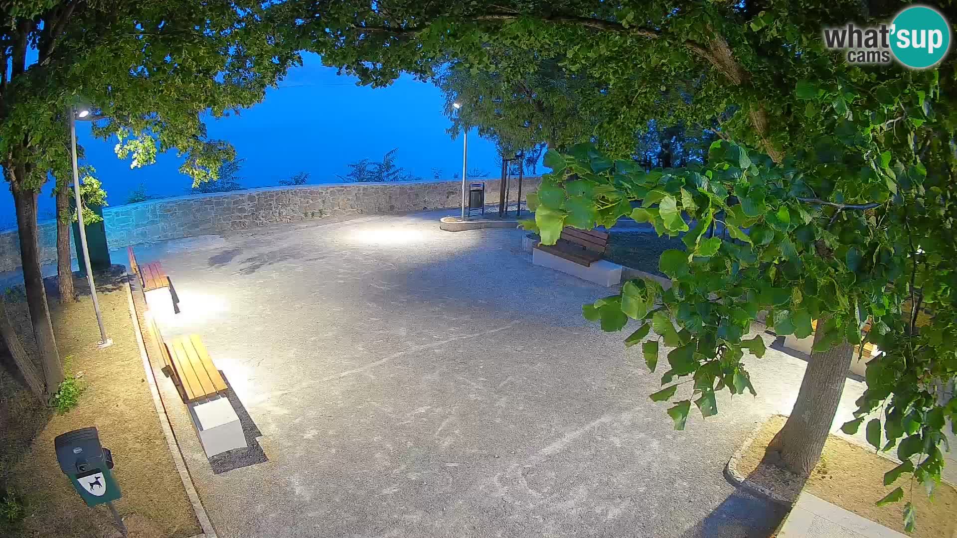 Senj Live Webcam – Schriftstellerpark und Velebit-Kanal