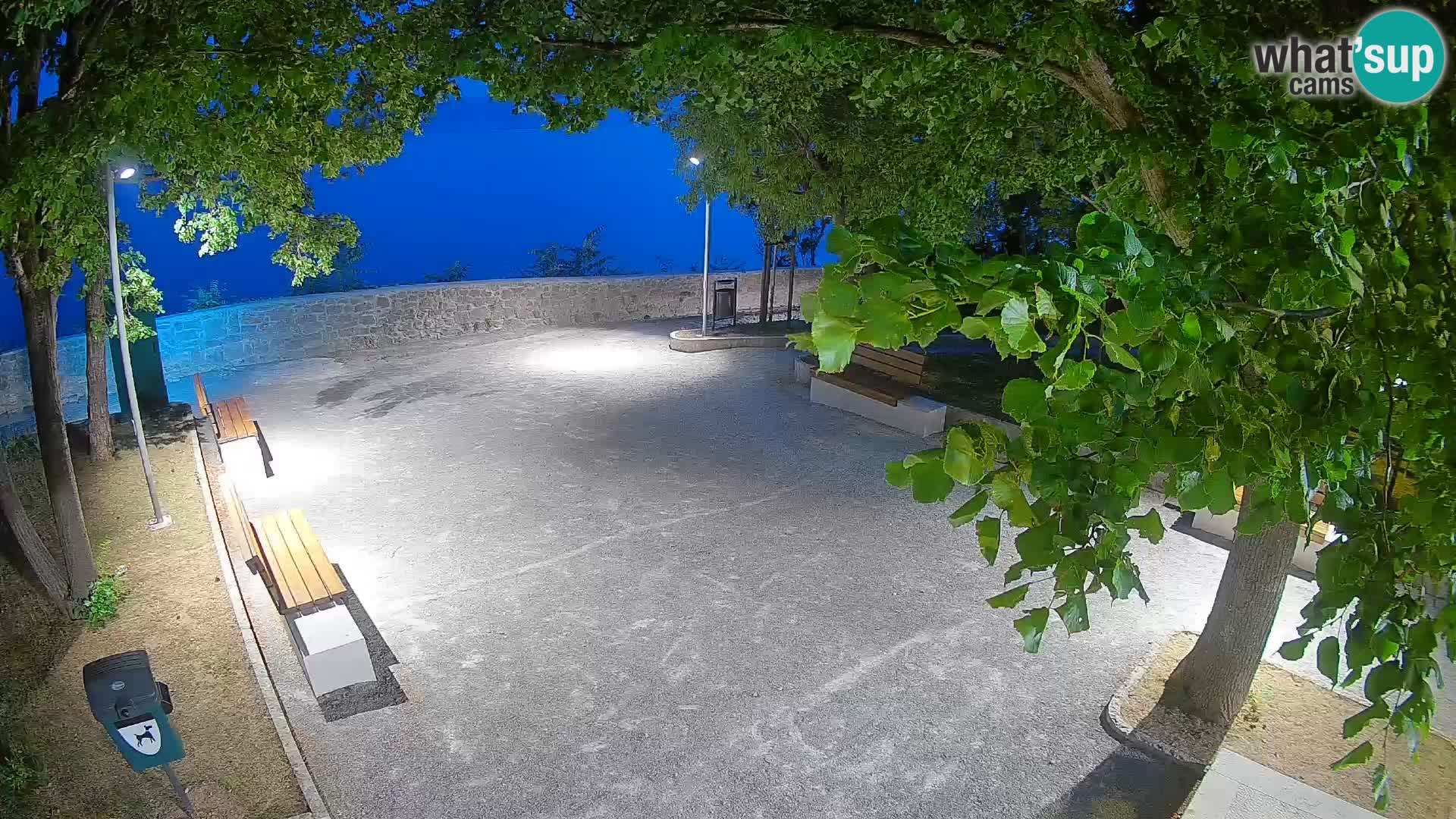 Senj Live Cam – Writers’ Park and the Velebit Channel