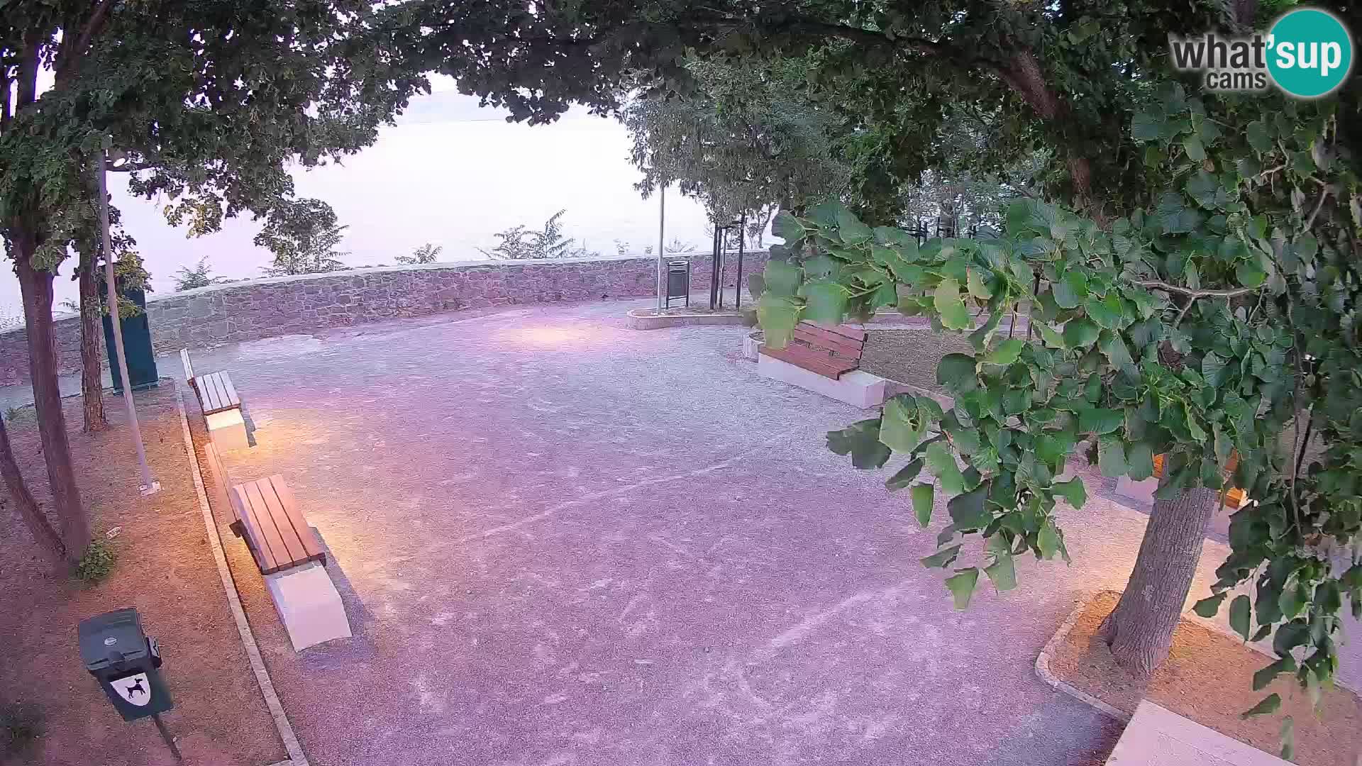 Senj Live Cam – Writers’ Park and the Velebit Channel