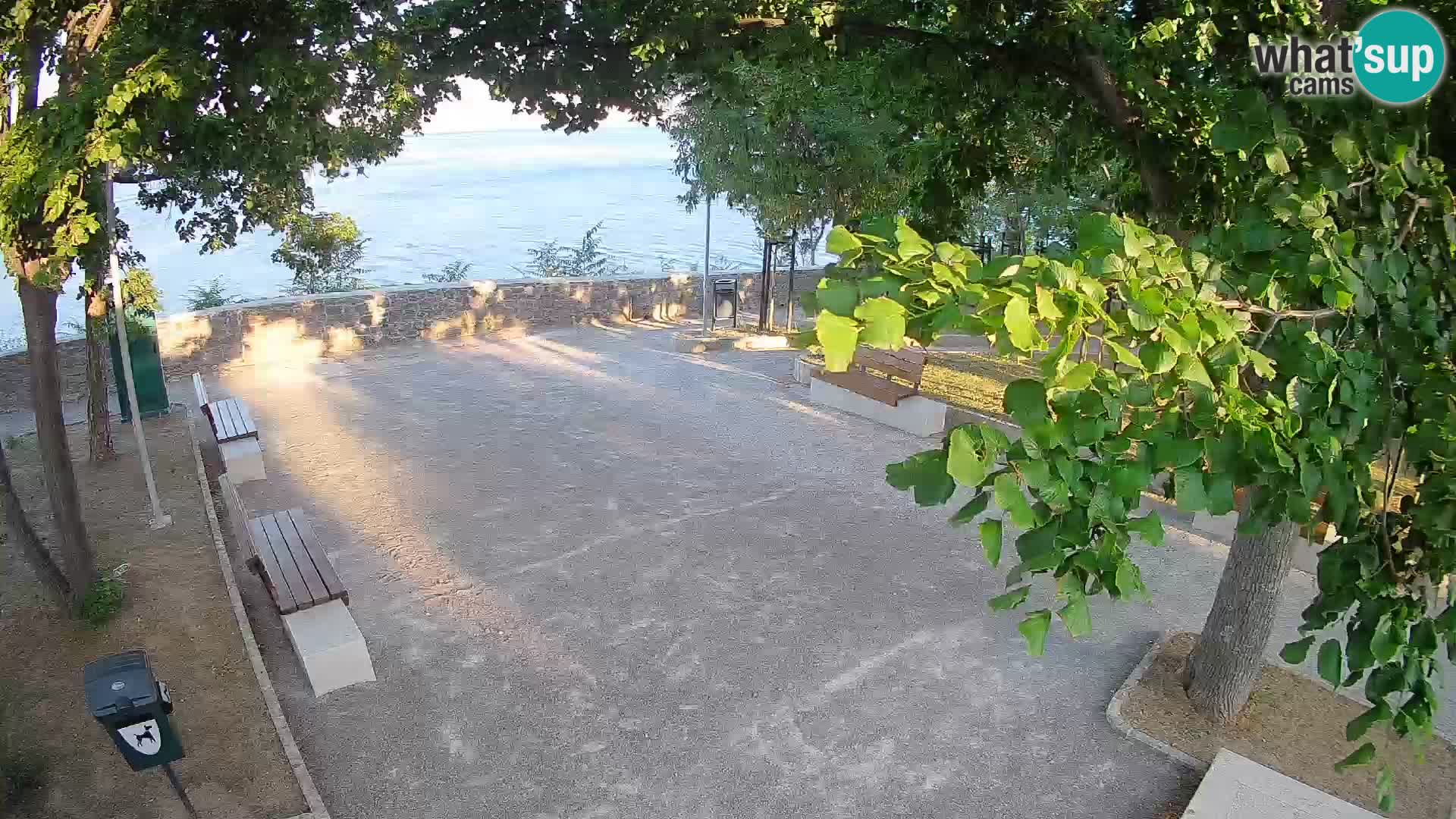 Senj Live Cam – Writers’ Park and the Velebit Channel