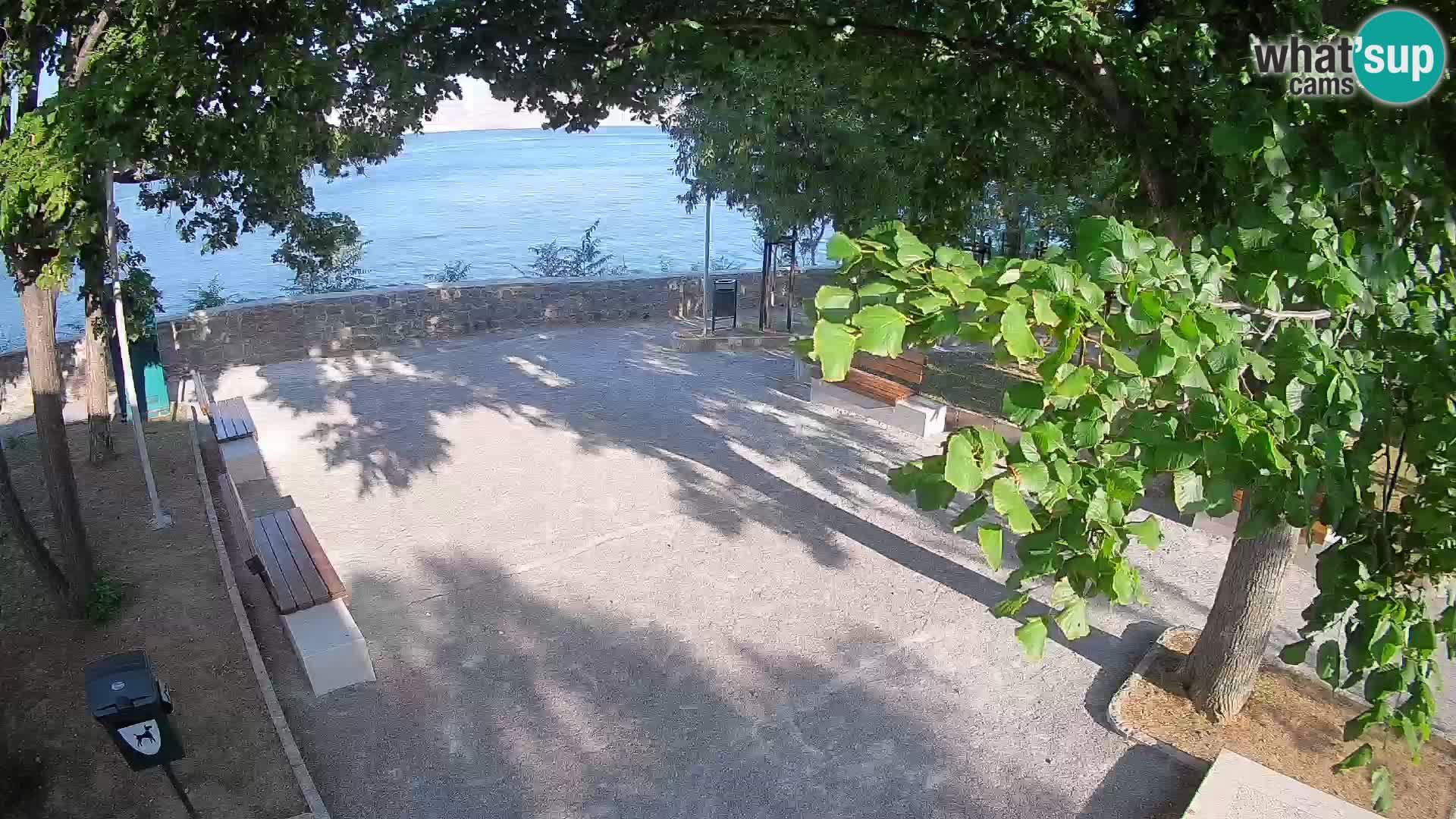 Senj Live Cam – Writers’ Park and the Velebit Channel