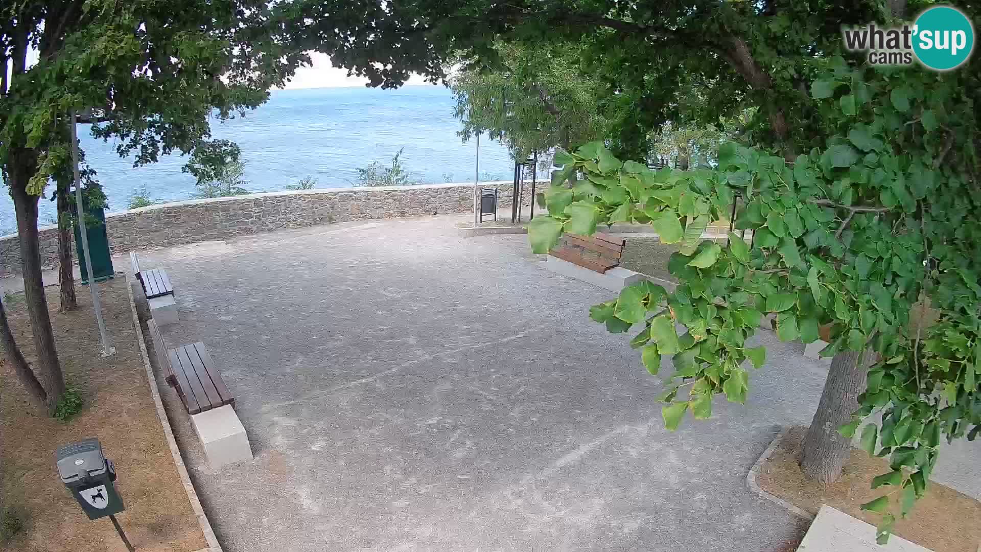 Senj Live Cam – Writers’ Park and the Velebit Channel