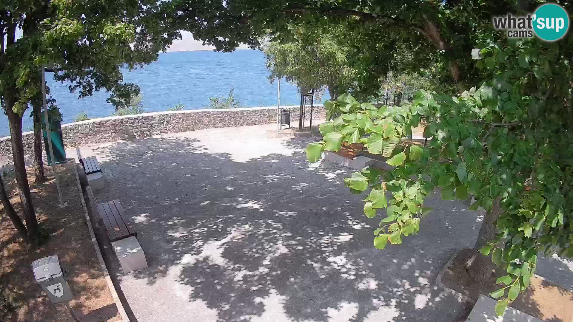 Kamera uživo Senj – Park književnika i Velebitski kanal