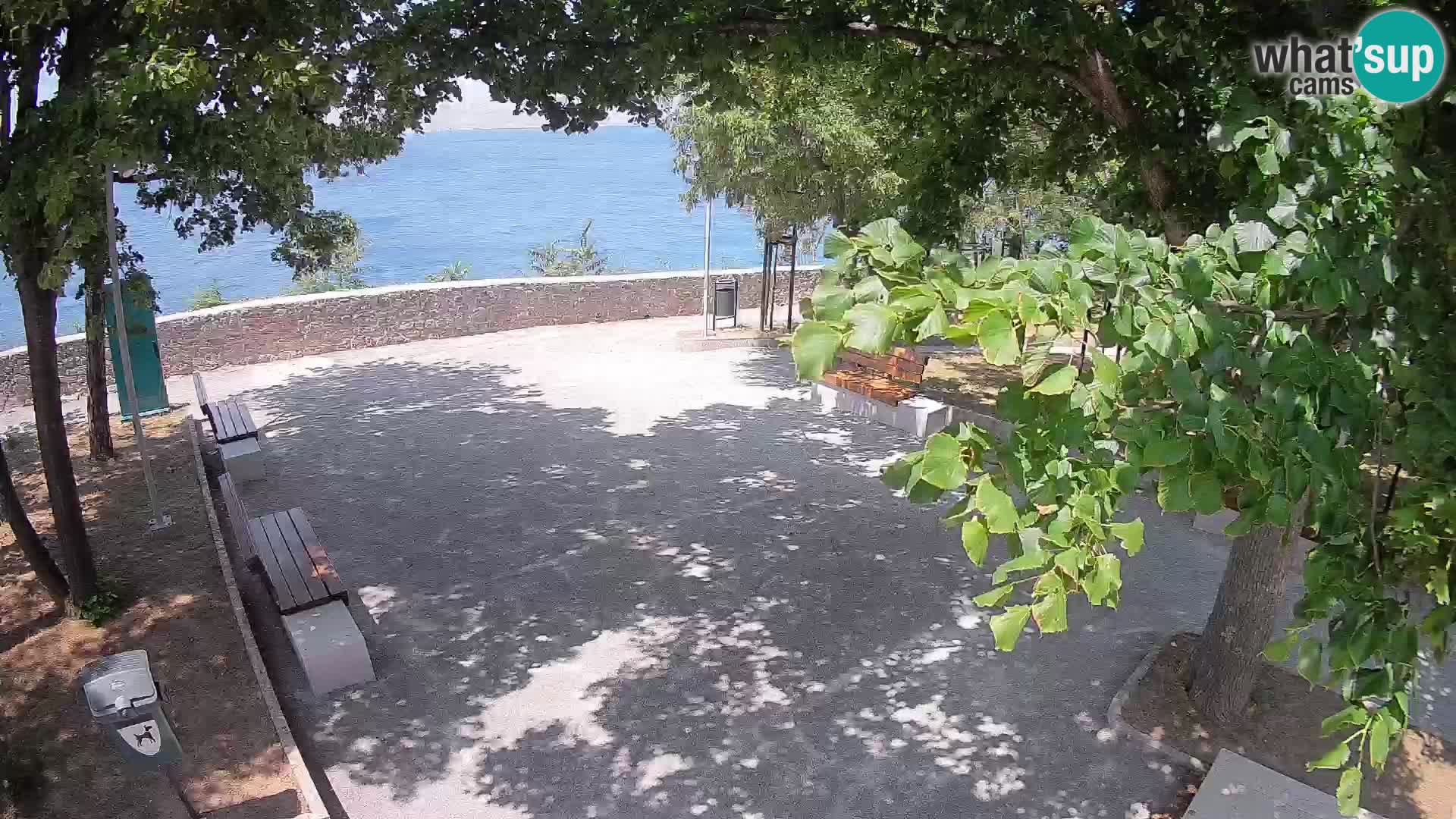 Senj Live Cam – Writers’ Park and the Velebit Channel
