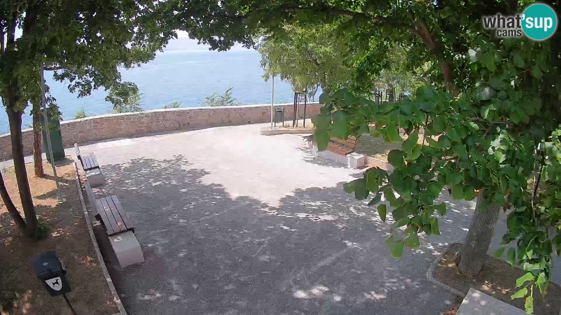 Kamera uživo Senj – Park književnika i Velebitski kanal