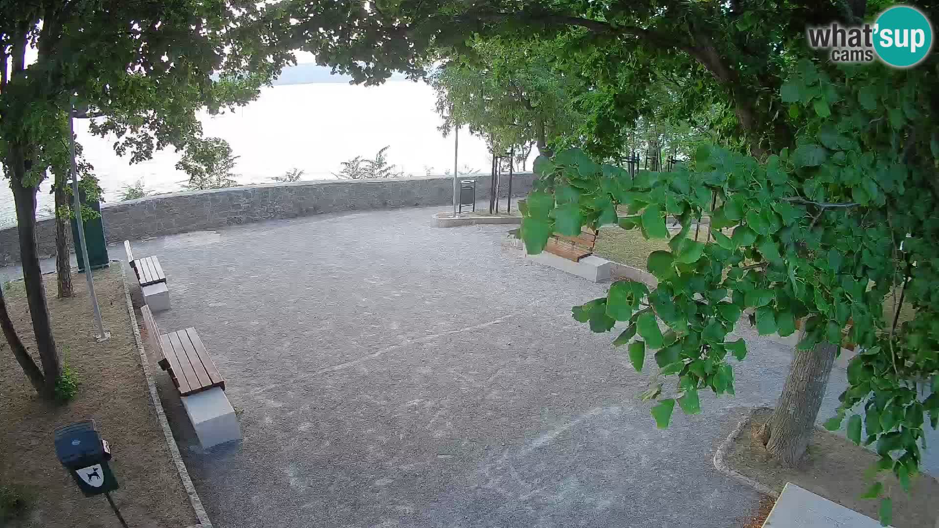 Senj Live Webcam – Schriftstellerpark und Velebit-Kanal