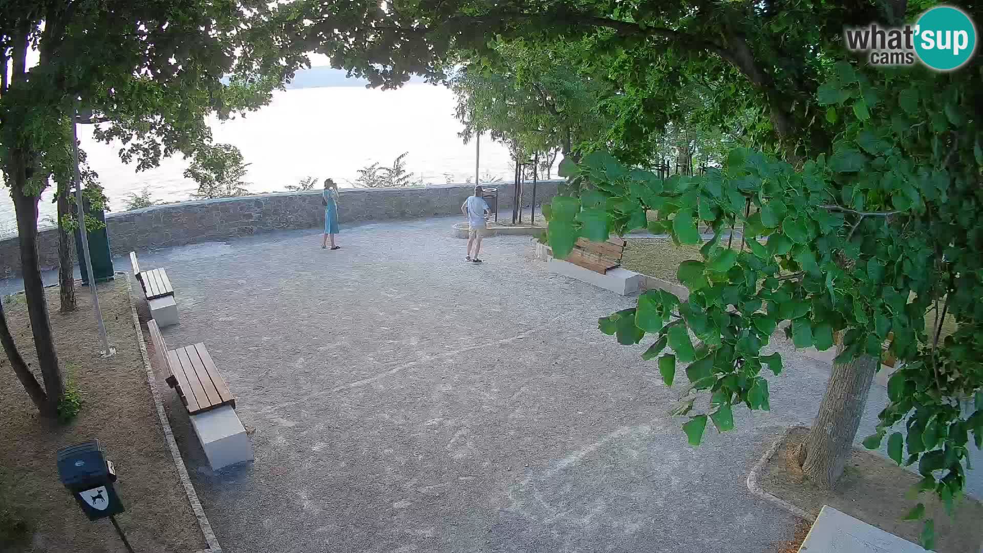 Senj Live Cam – Writers’ Park and the Velebit Channel