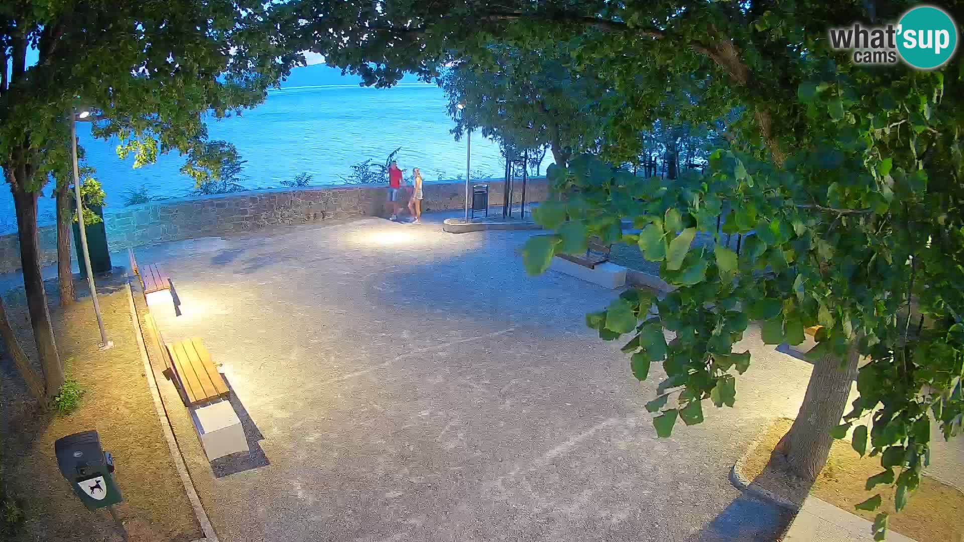 Senj Live Cam – Writers’ Park and the Velebit Channel