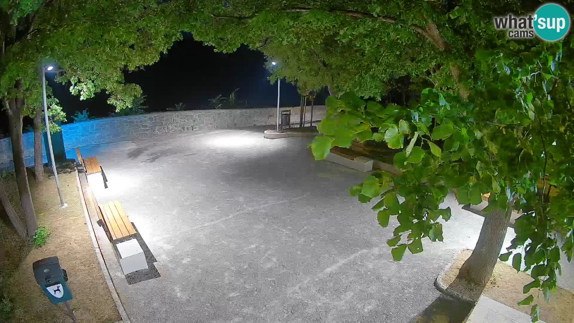Senj Live Cam – Writers’ Park and the Velebit Channel