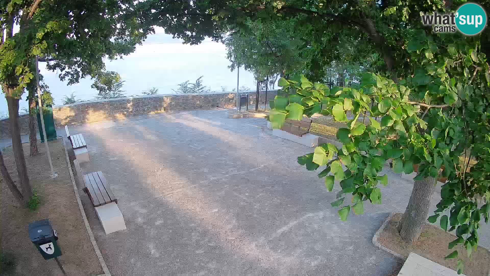 Senj Live Webcam – Schriftstellerpark und Velebit-Kanal