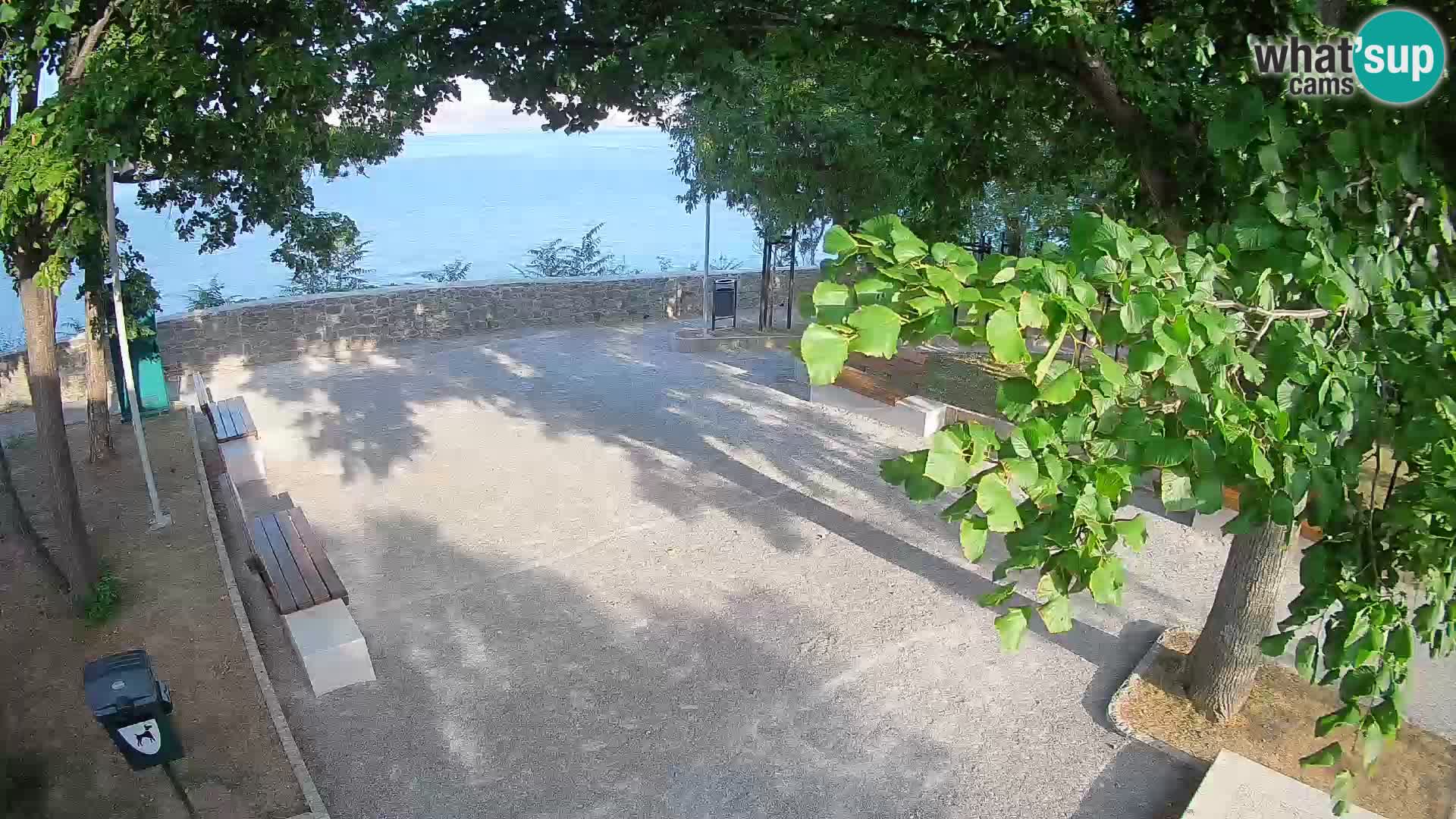 Senj Live Cam – Writers’ Park and the Velebit Channel