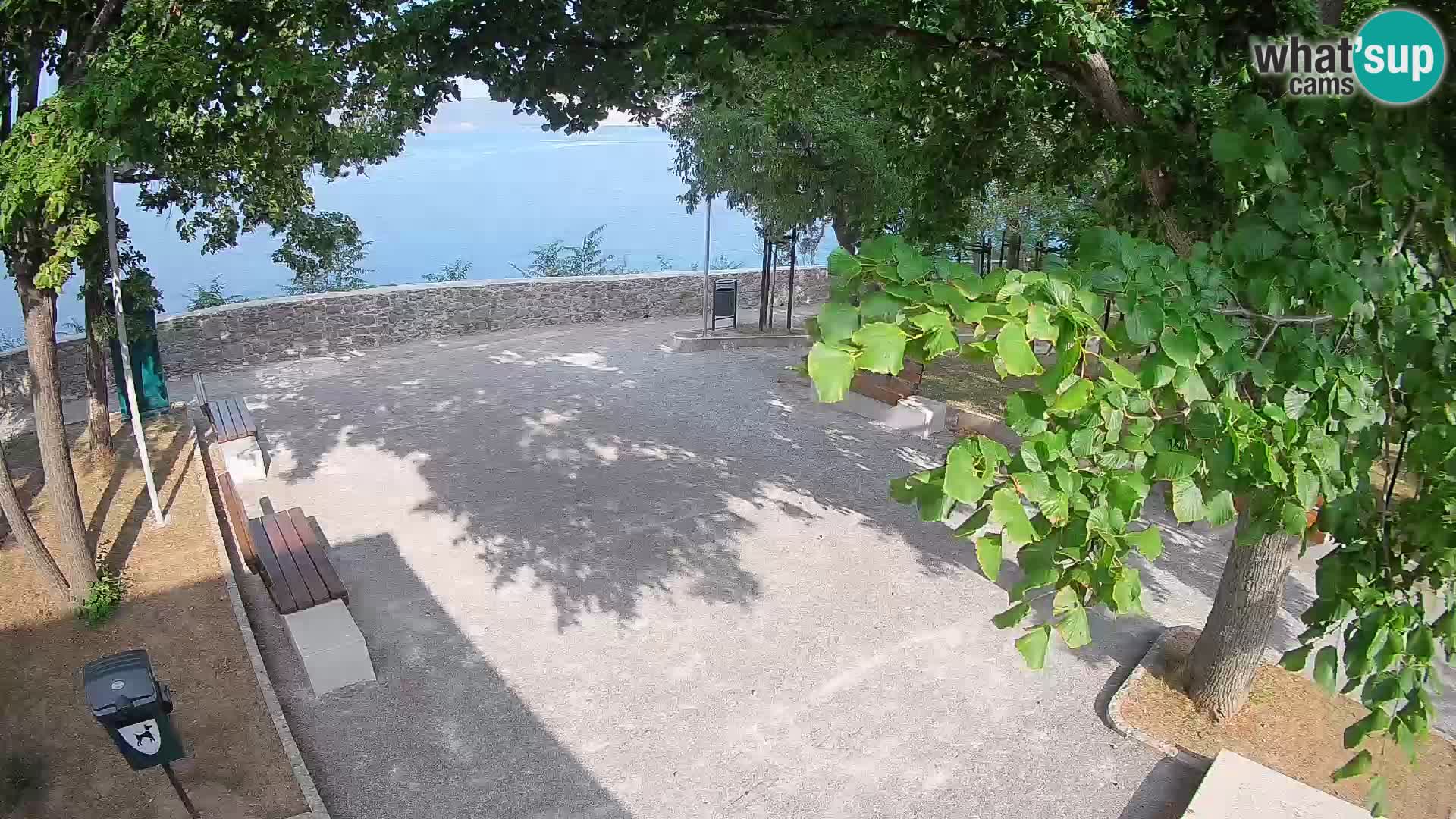 Senj Live Cam – Writers’ Park and the Velebit Channel