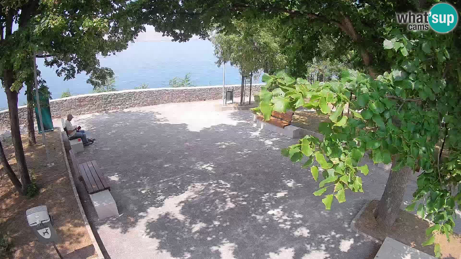 Senj Live Cam – Writers’ Park and the Velebit Channel