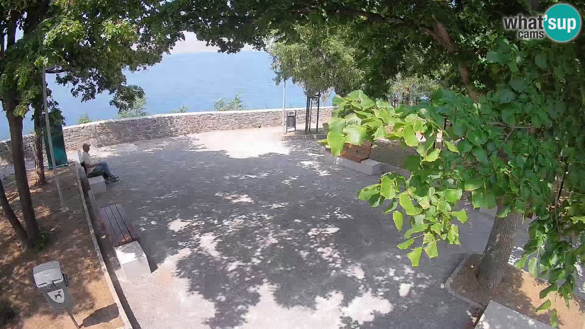 Senj Live Cam – Writers’ Park and the Velebit Channel