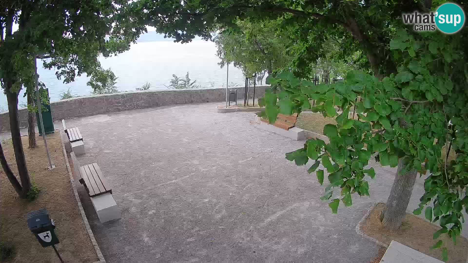 Senj Live Cam – Writers’ Park and the Velebit Channel
